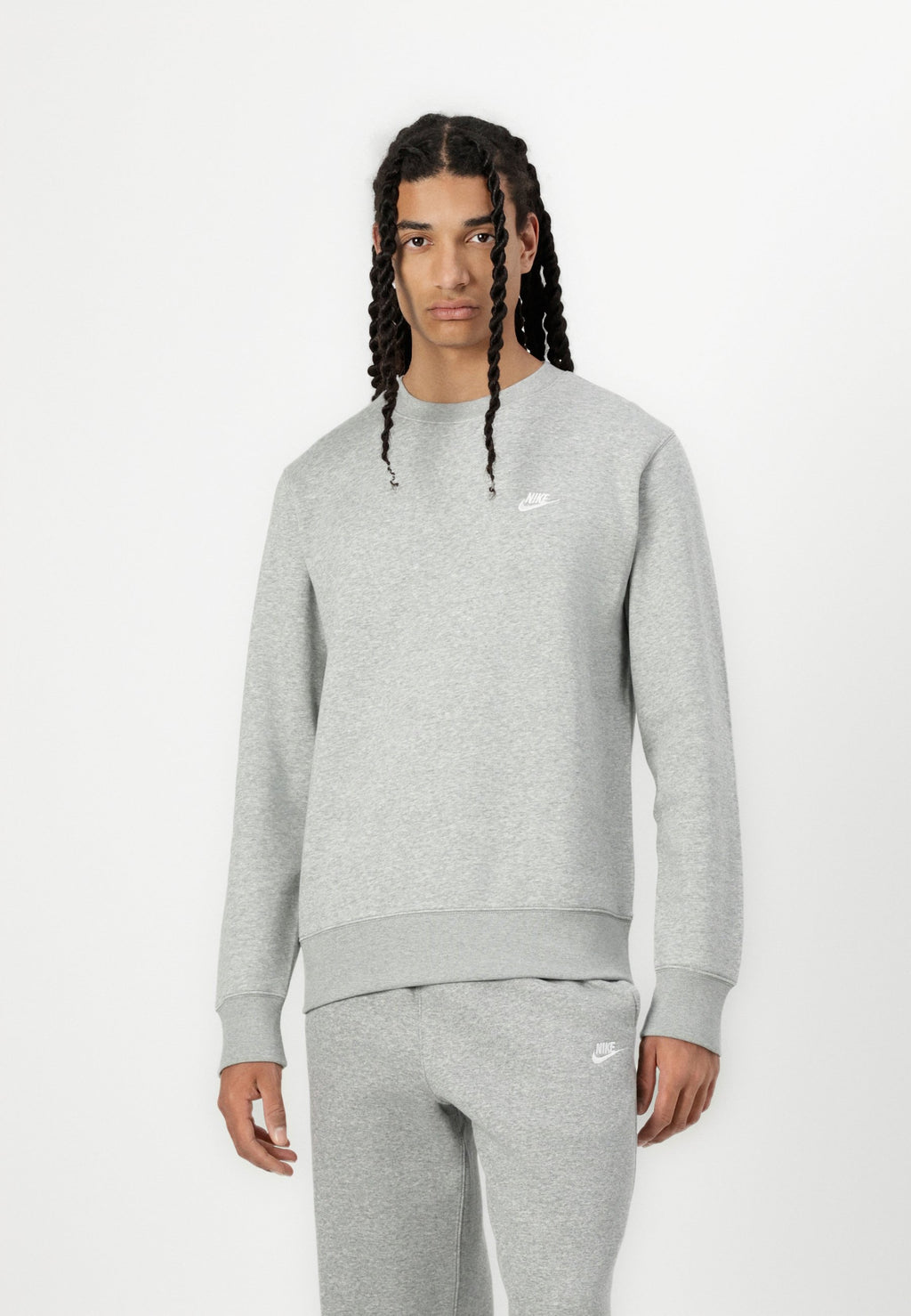 CLUB CREW - Sweatshirt - grey/white
