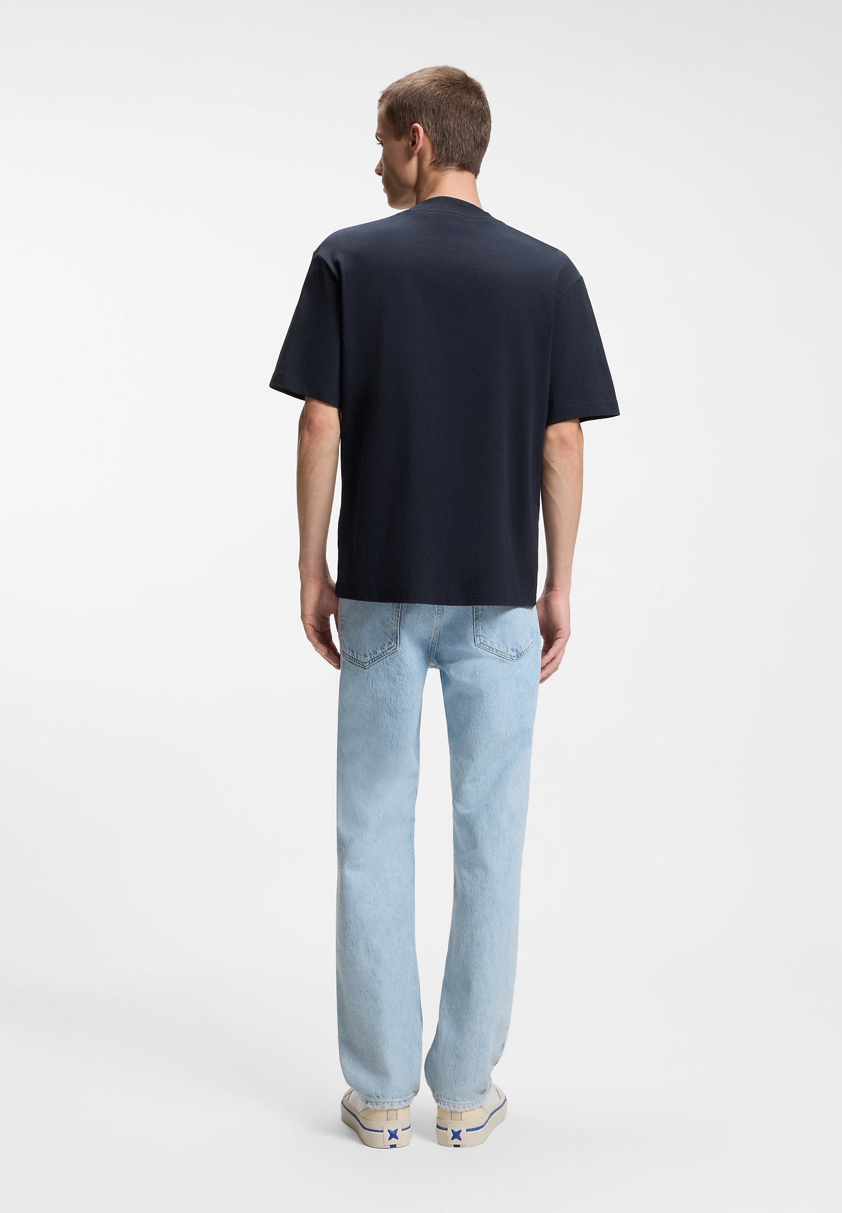 NIEROS - Basic T-shirt - dark blue