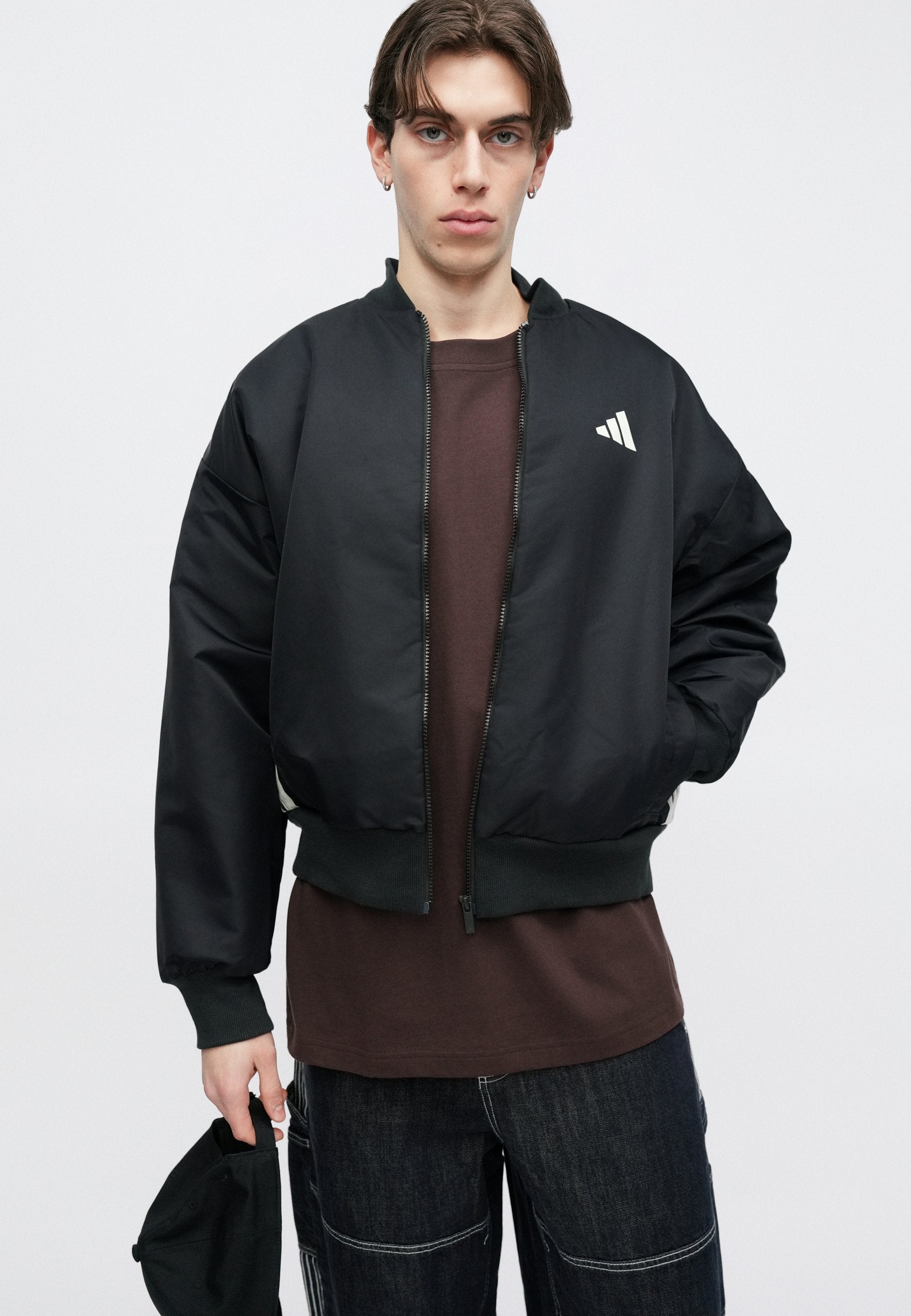 STADIUM - Bomber Jacket - black/off-white