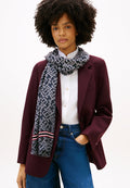 TH MONOGRAM LIGHTWEIGHT SCARF - Scarf - space blue