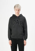 HERITAGE LOGO - Zip-up sweatshirt - new charcoal grey