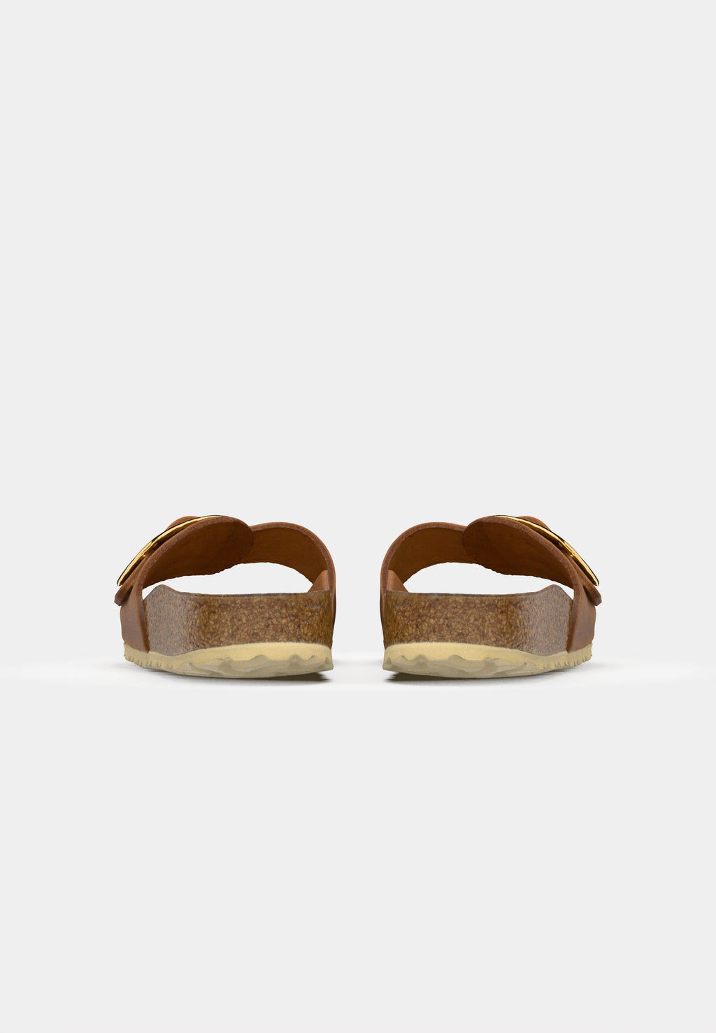MADRID BIG BUCKLE LEOI COGNAC HEXS - NARROW - Sandals - cognac