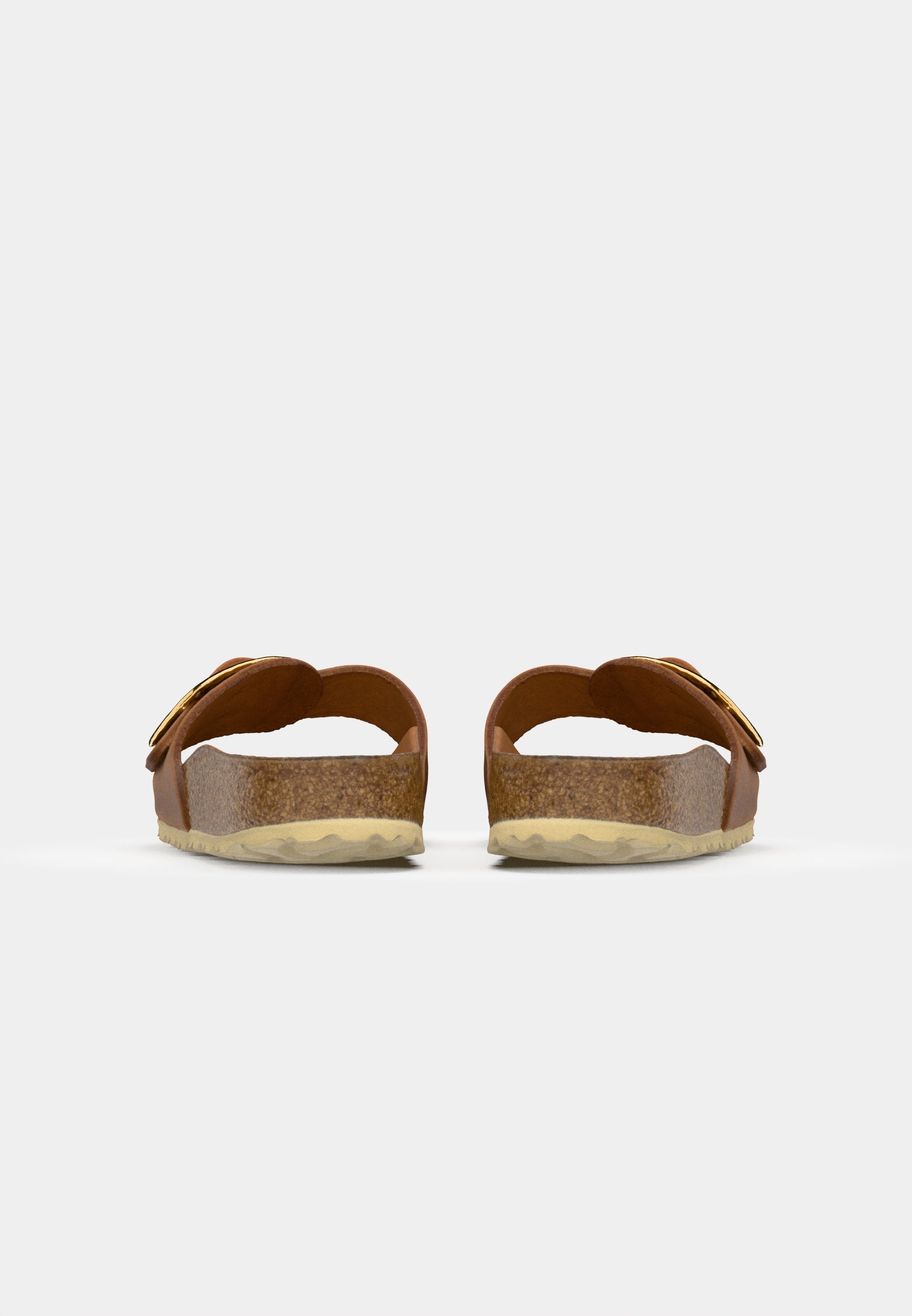 MADRID BIG BUCKLE LEOI COGNAC HEXS - NARROW - Sandals - cognac