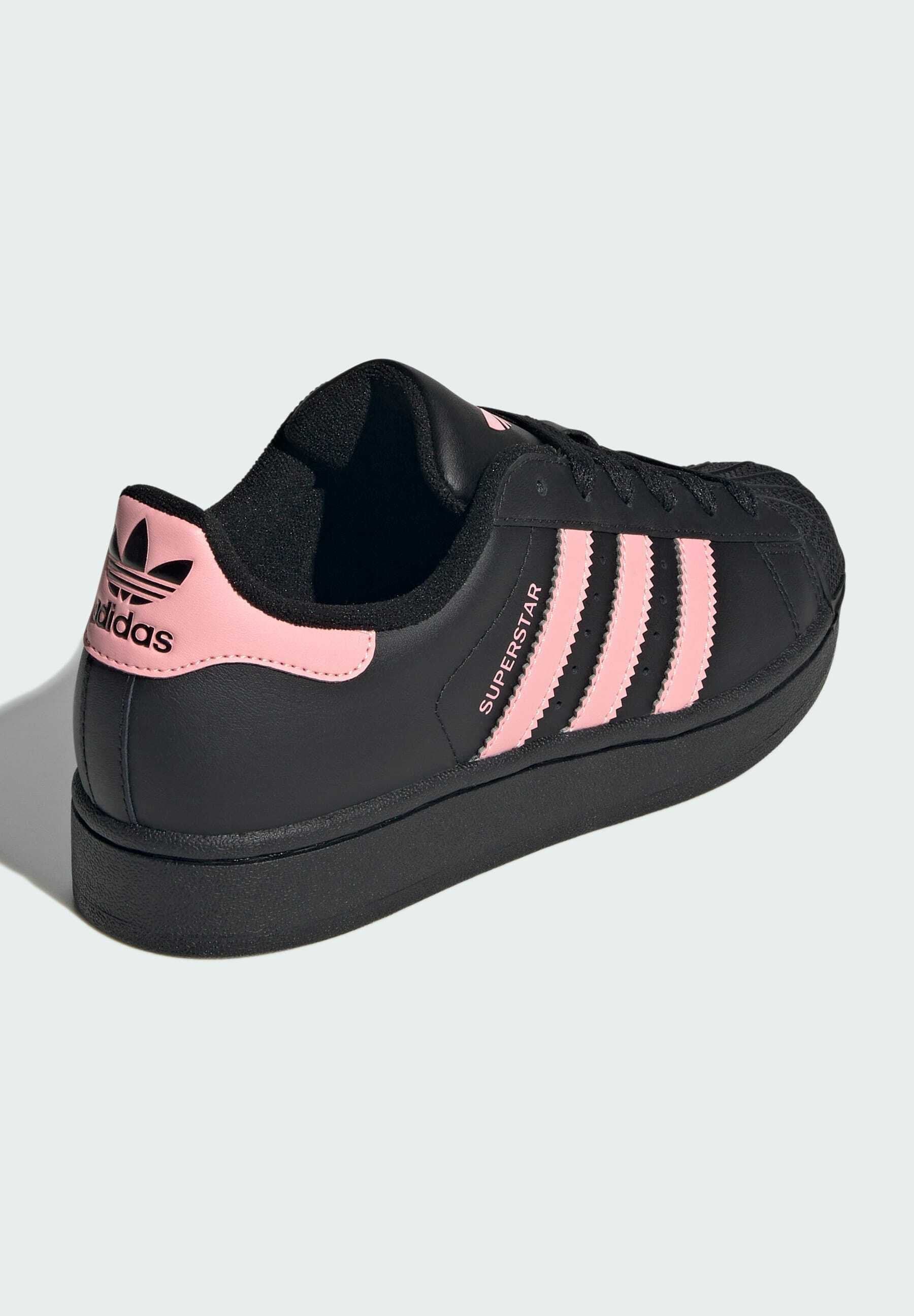 SUPERSTAR II UNISEX - Baskets - noir/rose fluo/noir