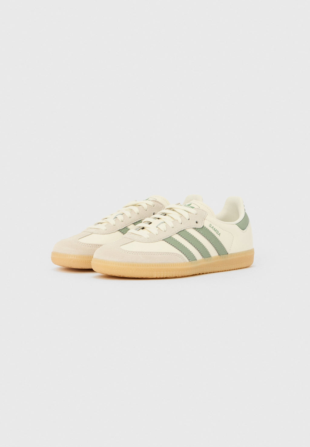 SAMBA OG UNISEX - Trainers - off-white/silver green/gum
