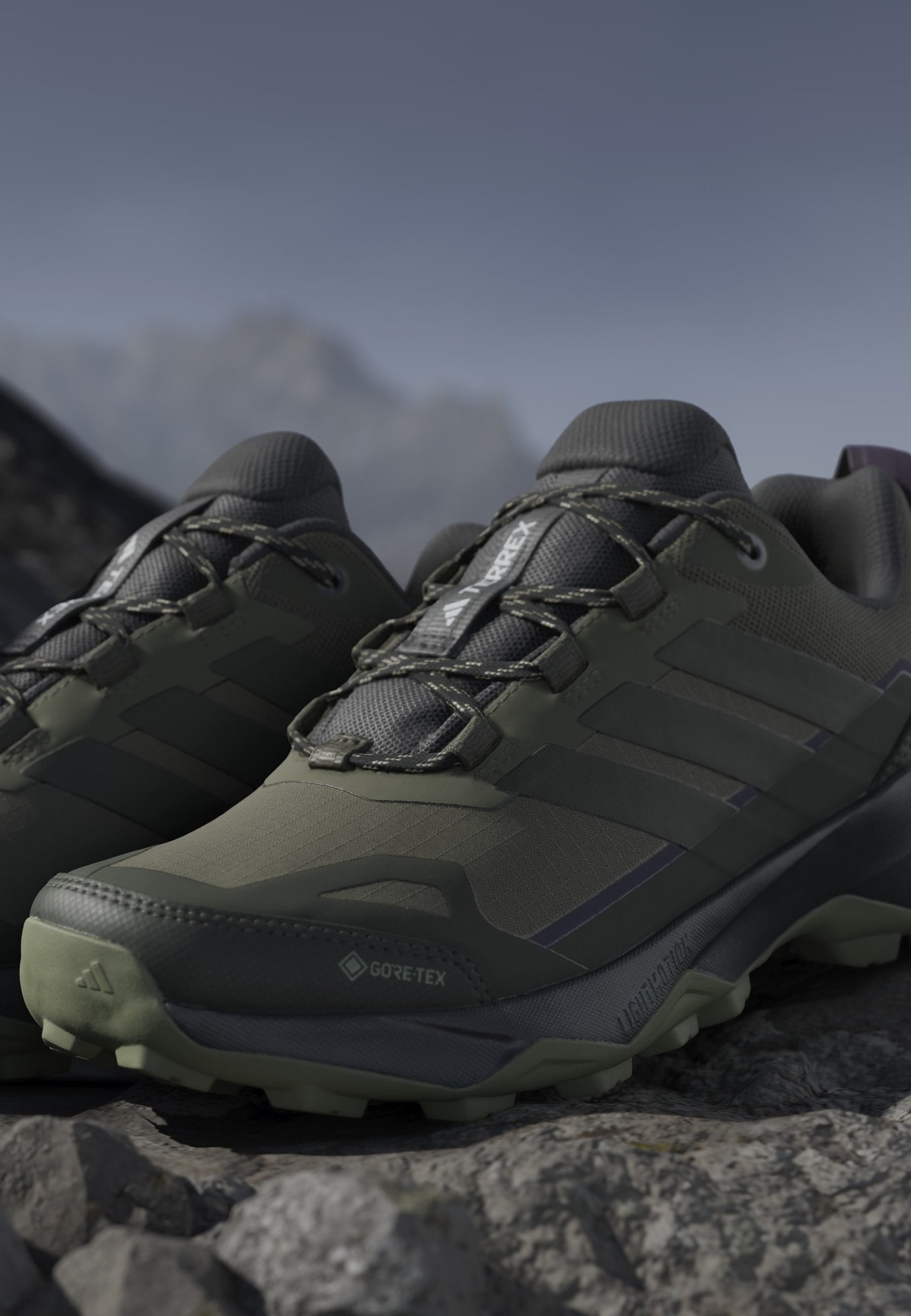 أحذية المشي SKYCHASER AX5 GORE TEX - زيتوني/ستراتا ليلية/خيمة كارجو خضراء