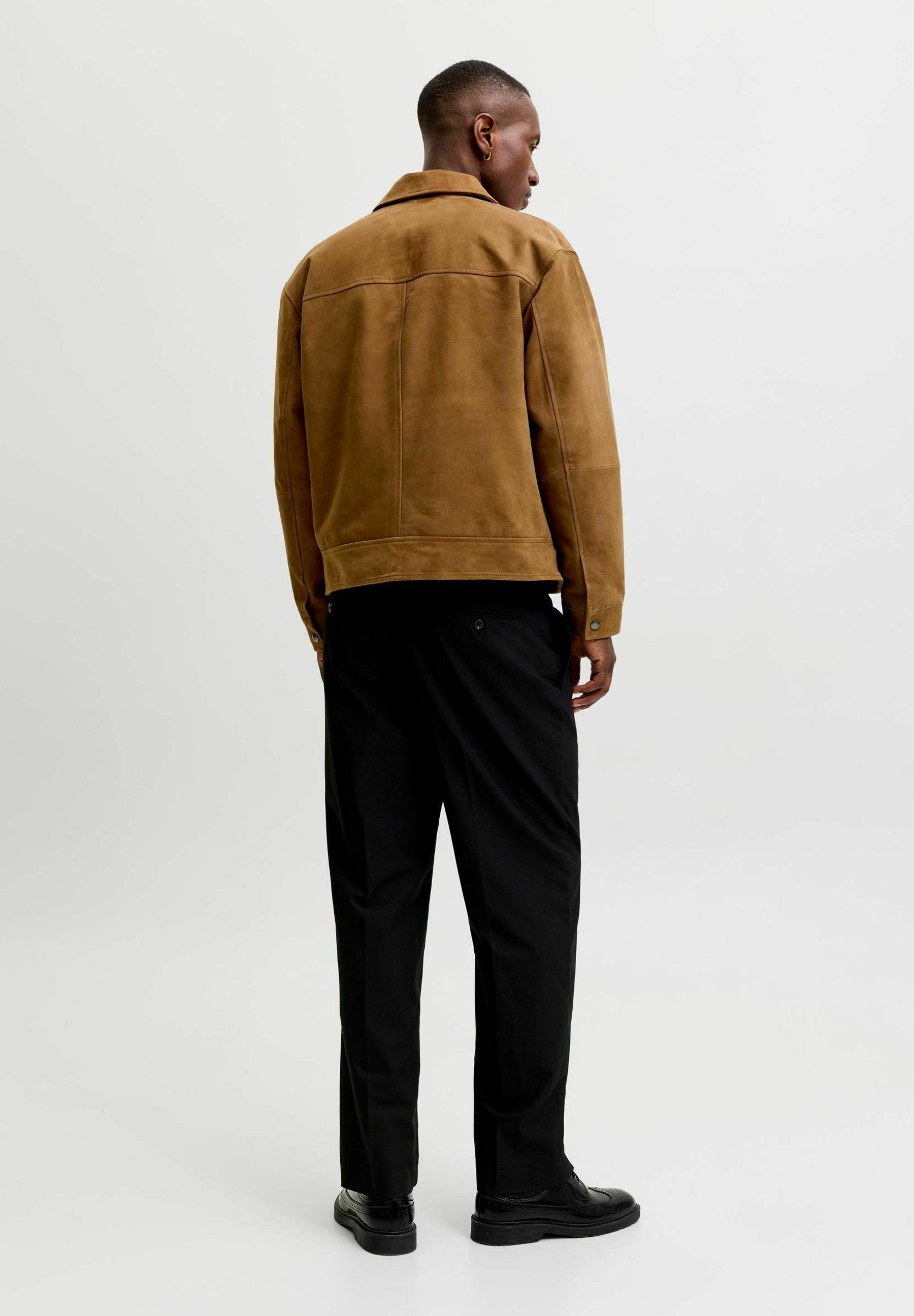 Leather jacket - cognac