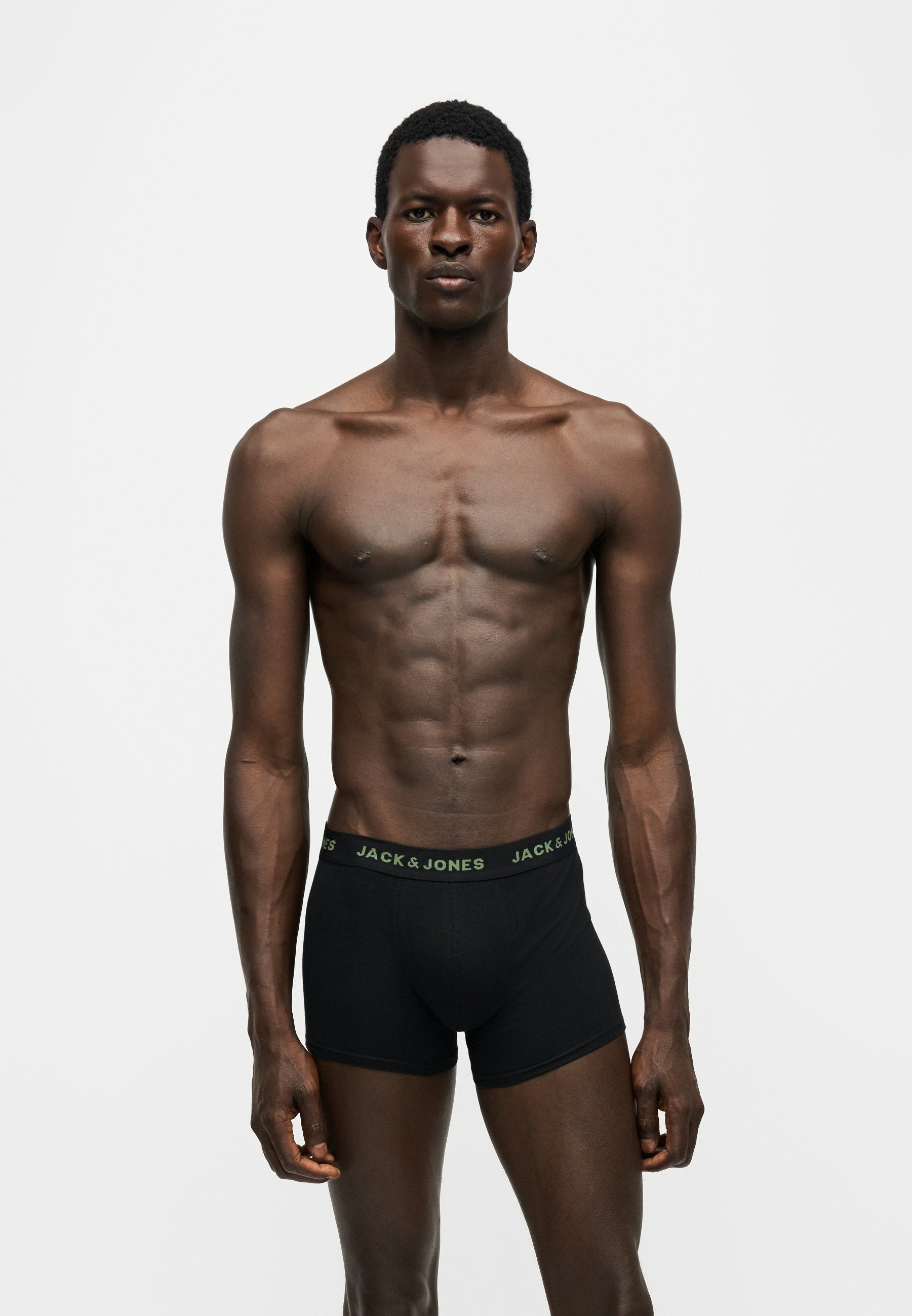 JACBASIC TRUNKS 7 PACK - شورتات - أسود
