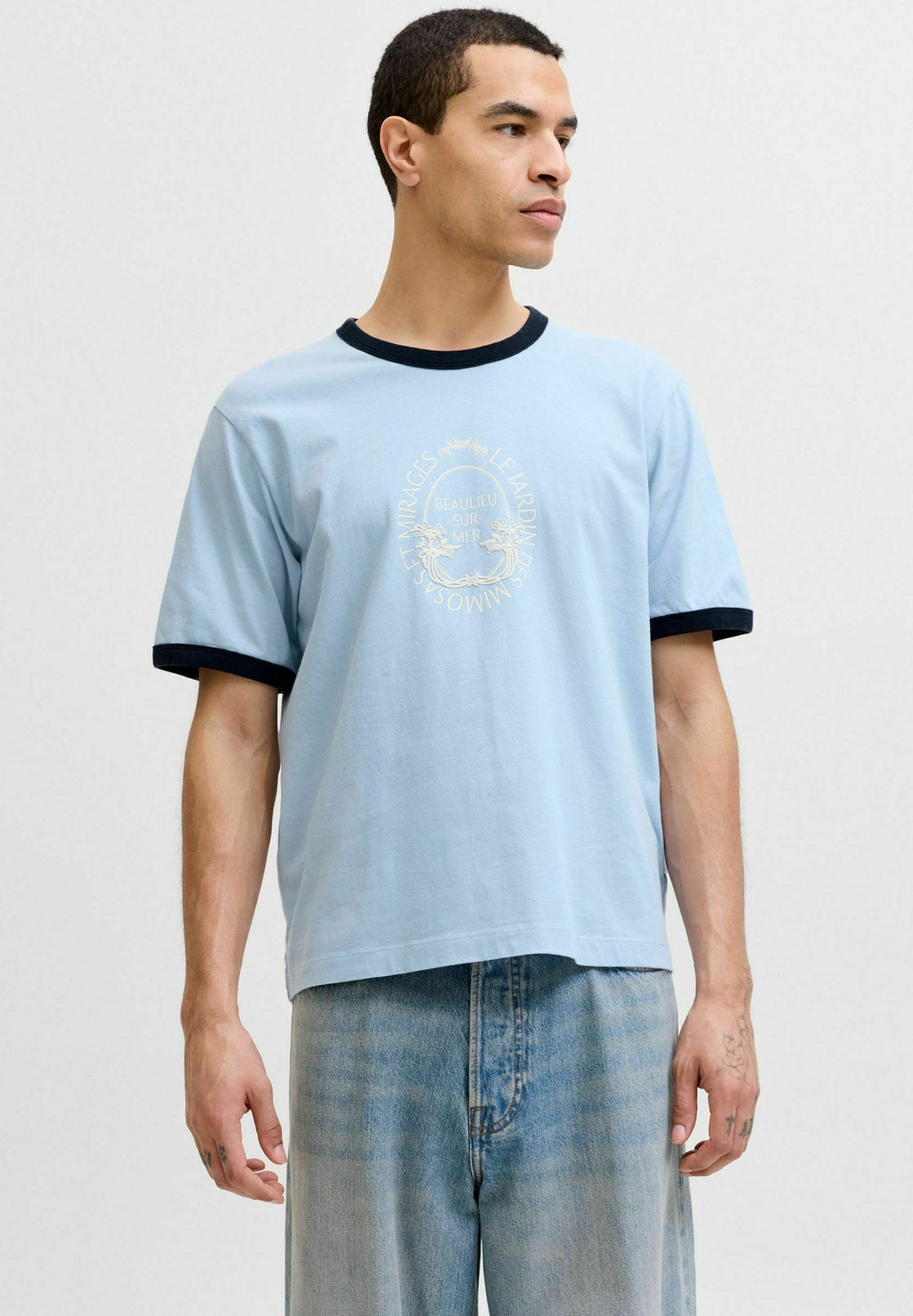 T-SHIRT T-SHIRT - Print T-shirt - cashmere blue