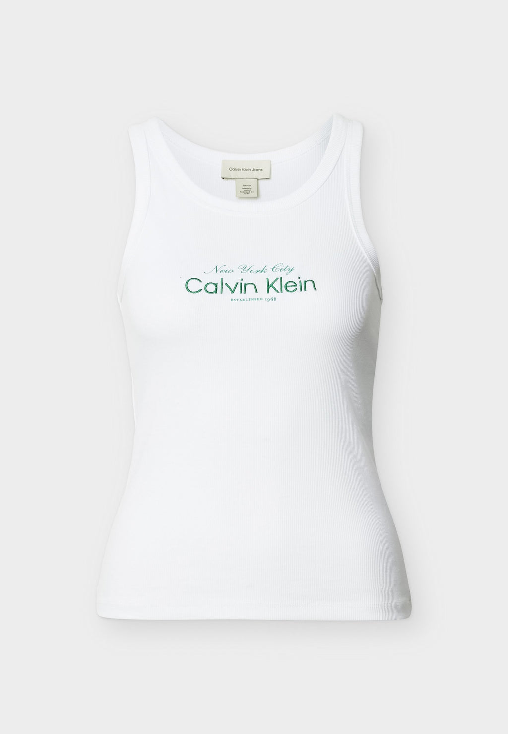 CONTOUR 2X2 RIB GRAPHIC TANK - Top - bright white