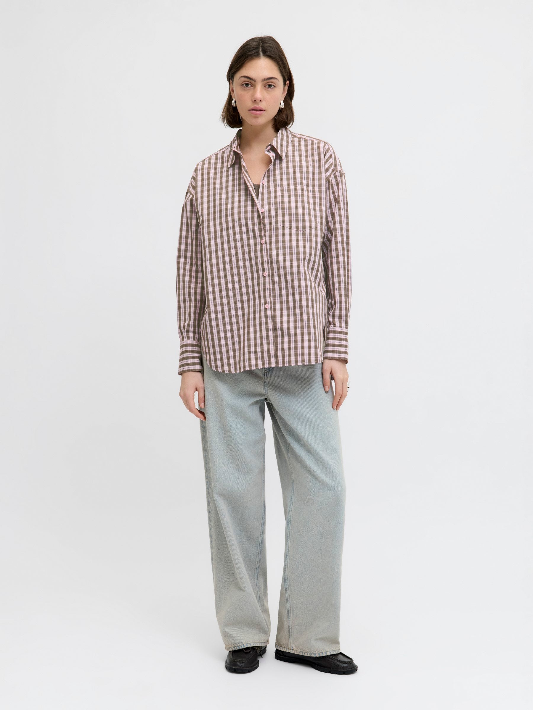 JAMIE RELAXED  - Button-down blouse - pink lady