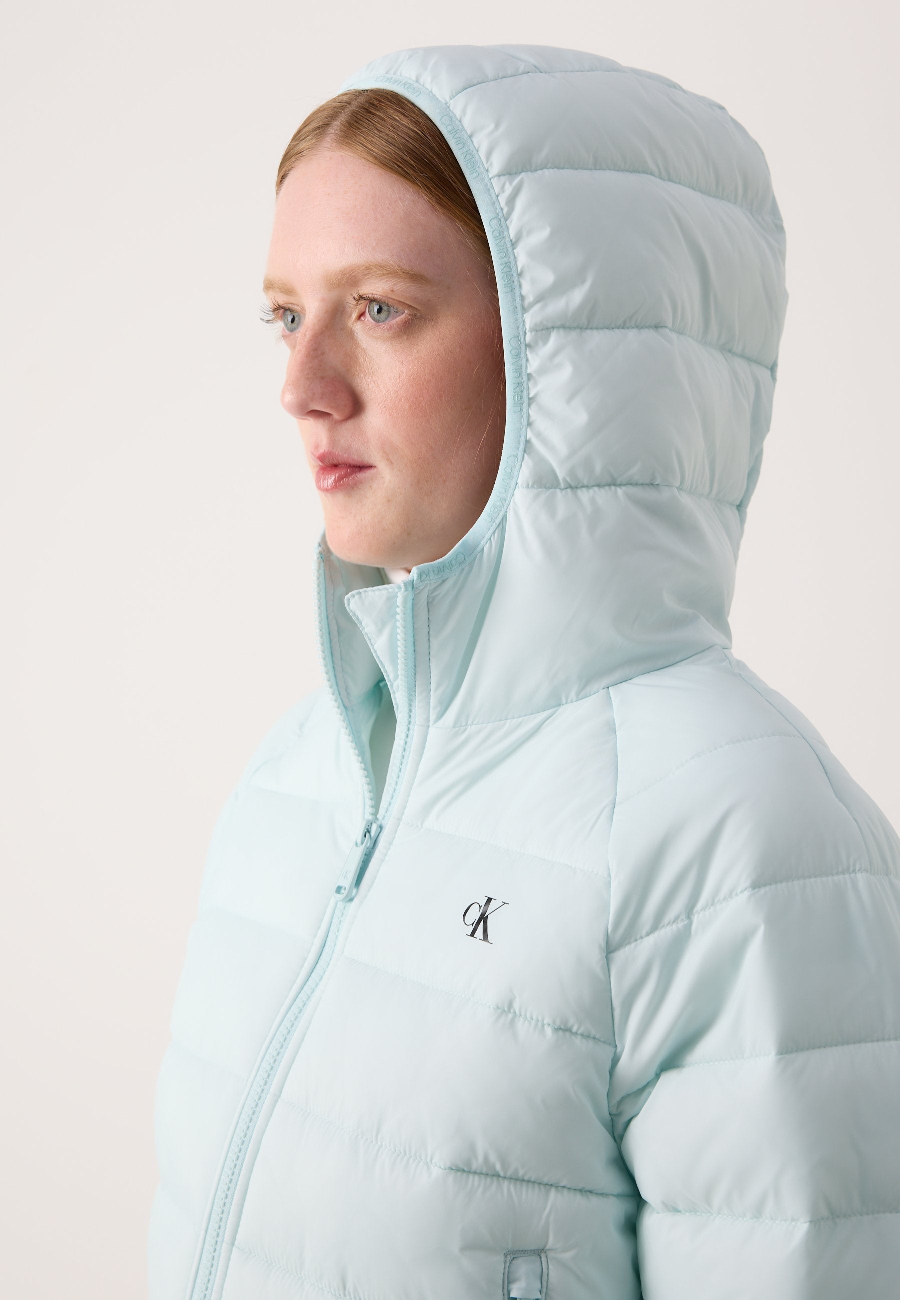 LIGHTWEIGHT QUILTED JACKET PACKA - Light jacket - light blue