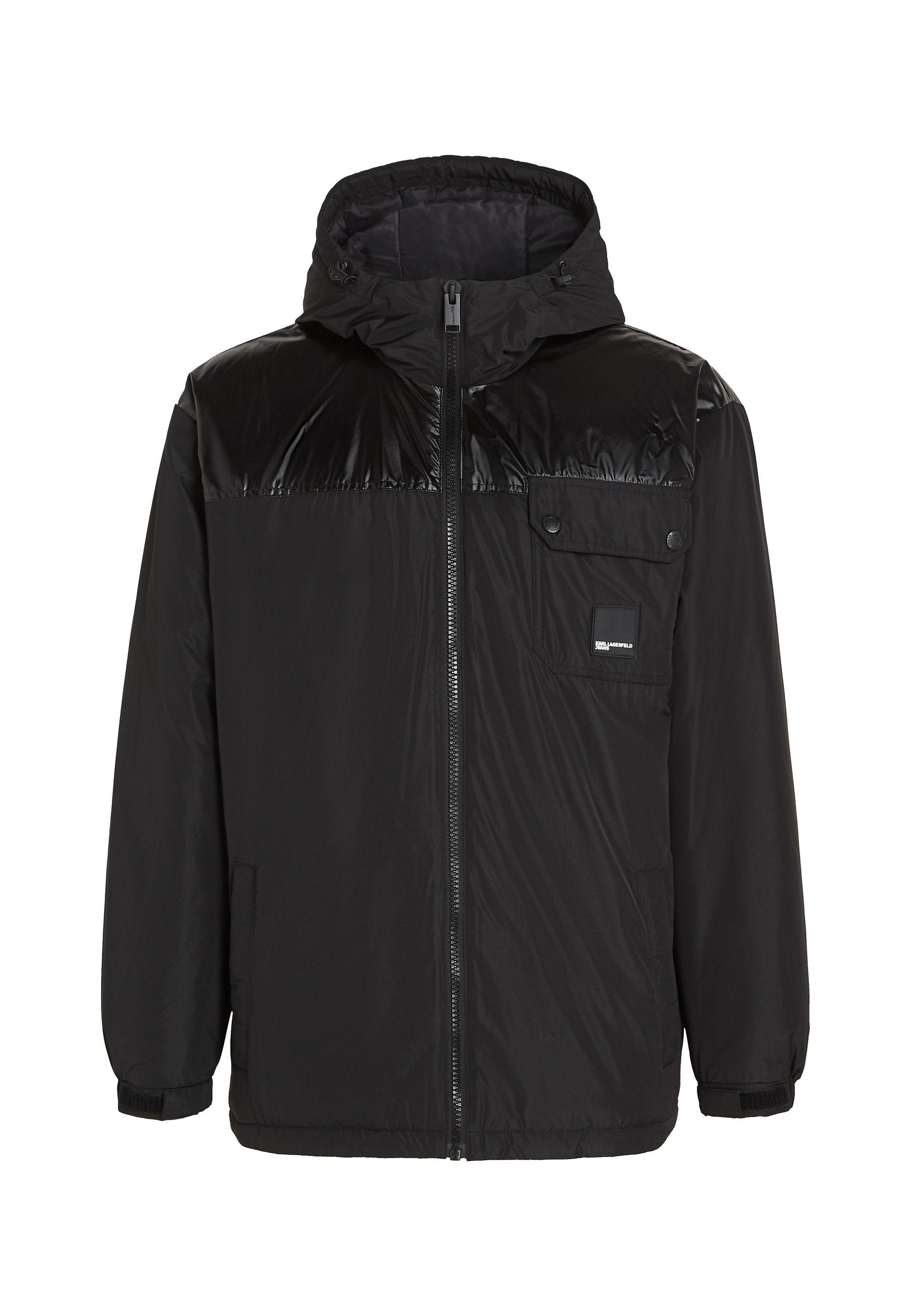 MIXED UTILITY - Light jacket - black-shiny black