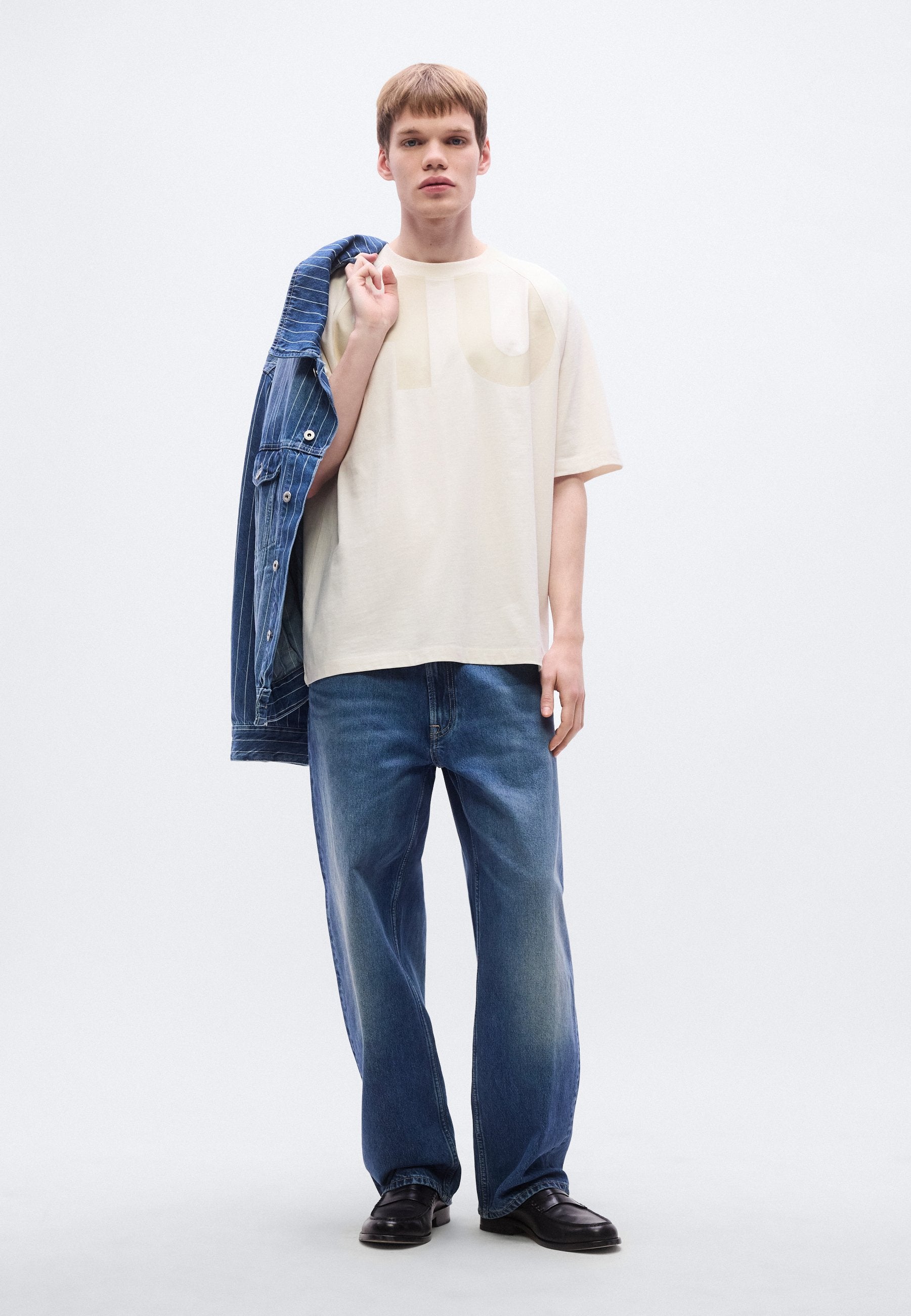 NALFTEE - Print T-shirt - open white