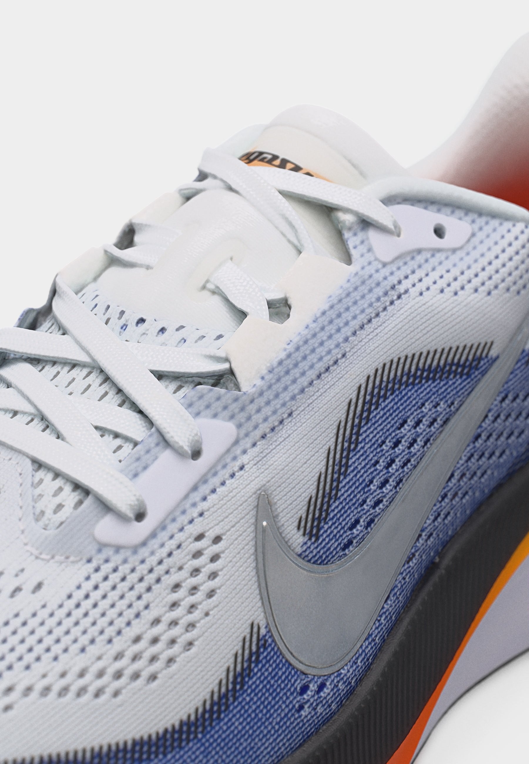 AIR ZOOM PEGASUS  - Road running shoes - white/metallic silver-coloured/lapis/total orange/laser orange/off noir