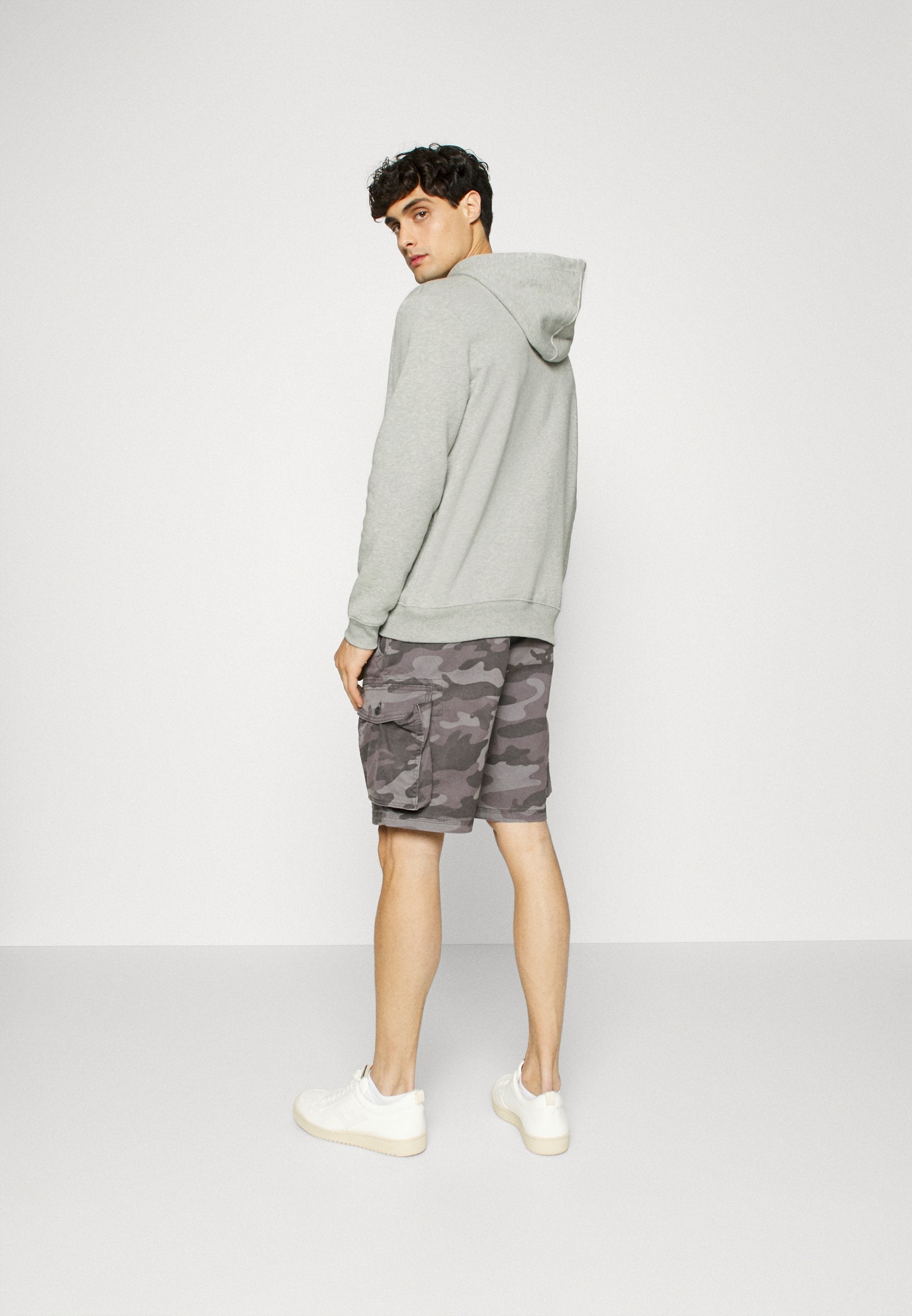 HERITAGE LOGO - Hoodie - light heather grey