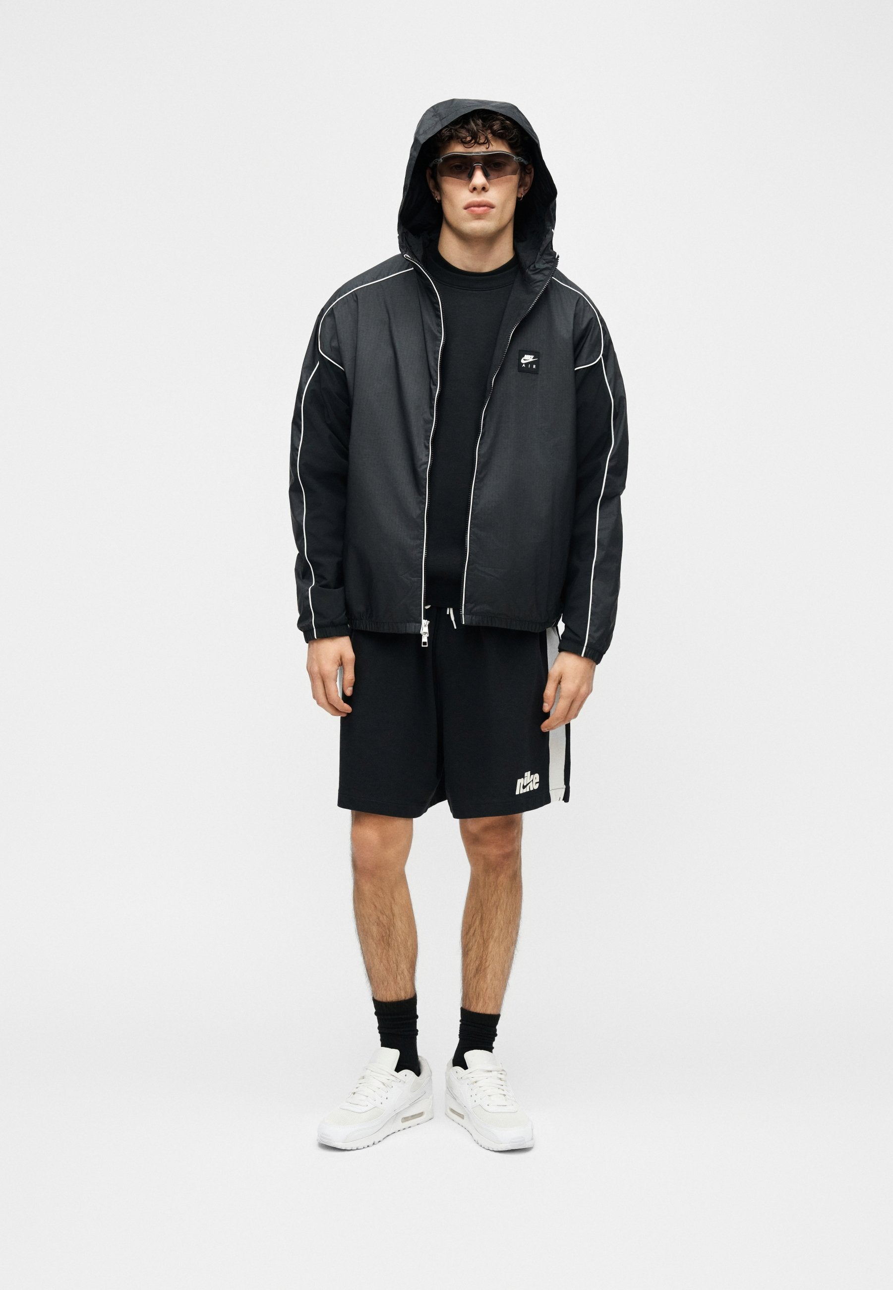 HYBRID - Light jacket - black/white