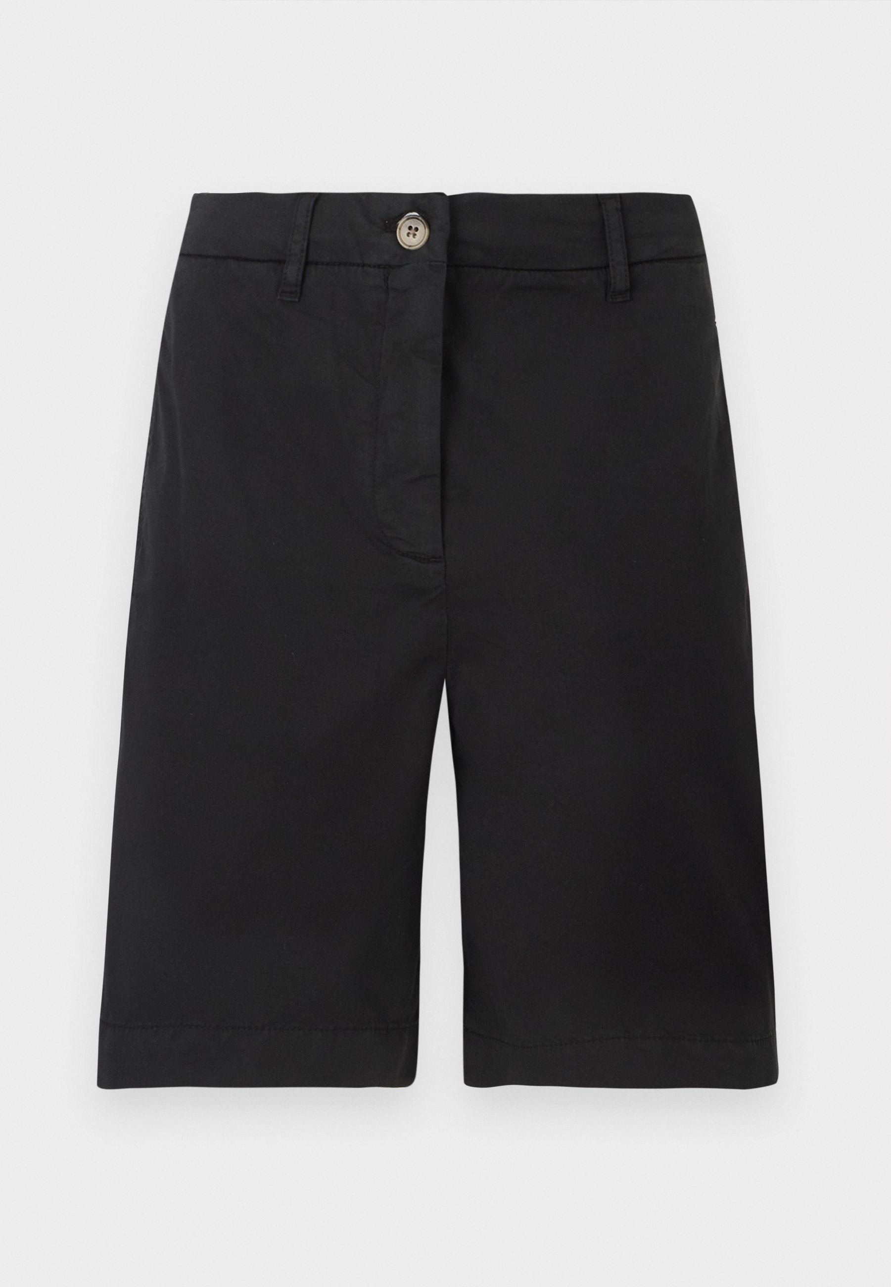 WASHED REGULAR CHINO SHORTS - Shorts - black