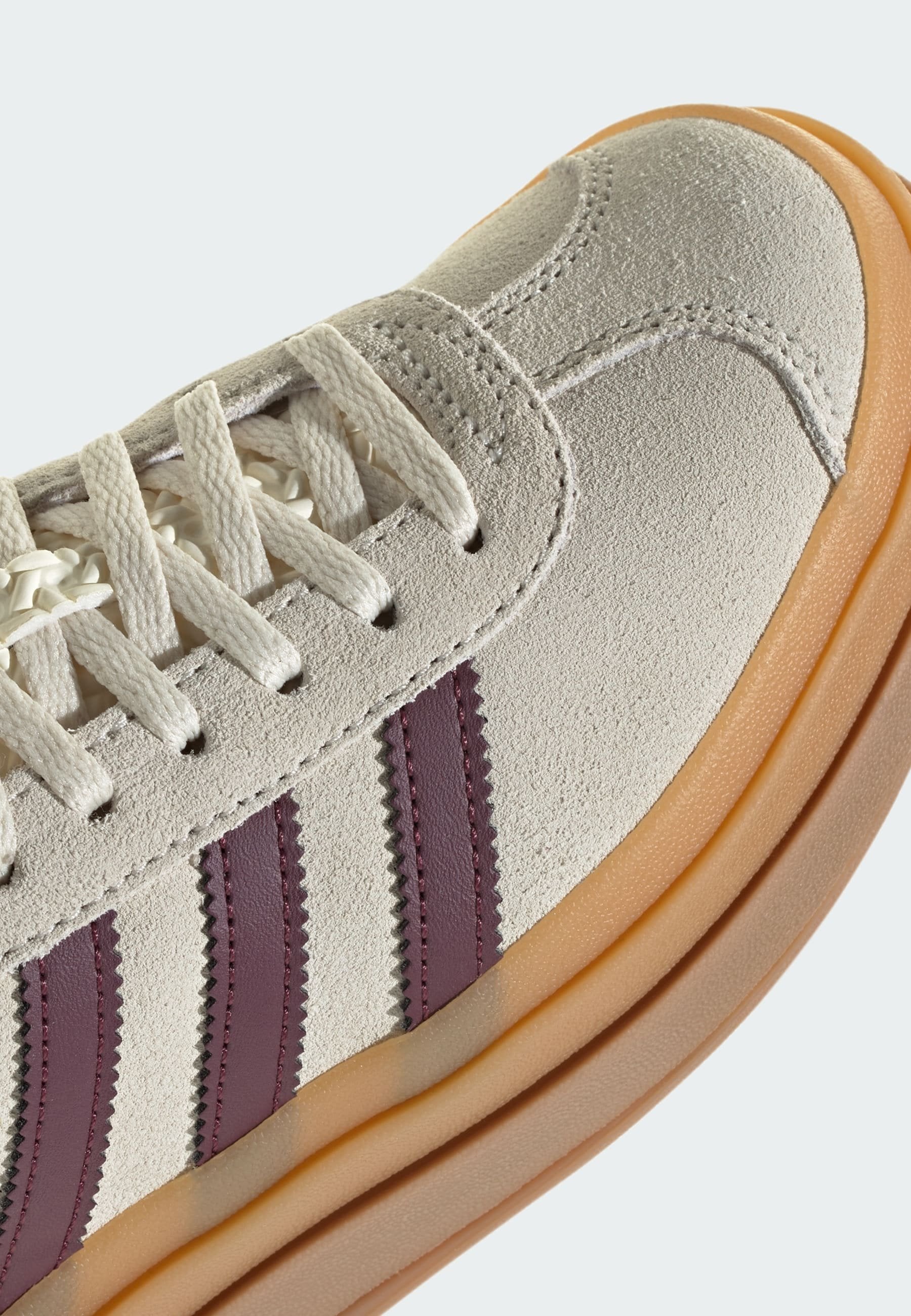 GAZELLE BOLD J UNISEX - Trainers - cream white maroon gold met