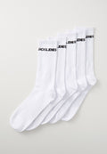 JACBASIC LOGO TENNIS SOCK 5 PACK - Socks - white