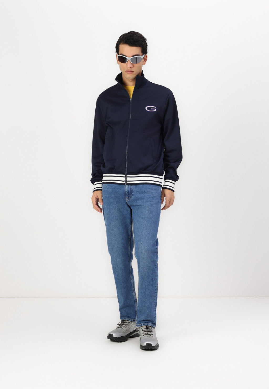 EXCLUSIVE HERITAGE 2.0 G BRANDED TRACK JACKET - Zip-up sweatshirt - evening blue