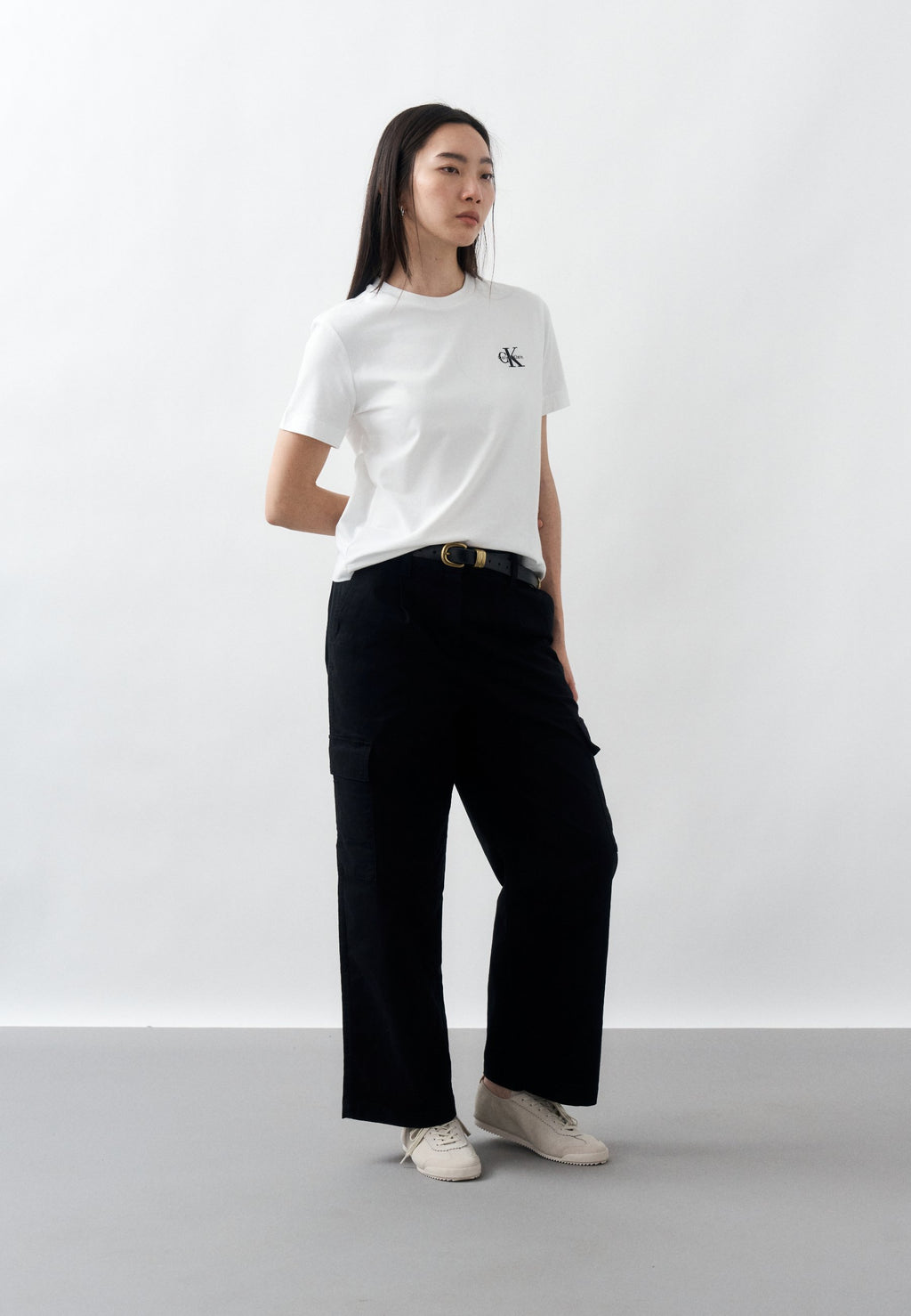 MONOGRAM TEE - Basic T-shirt - bright white