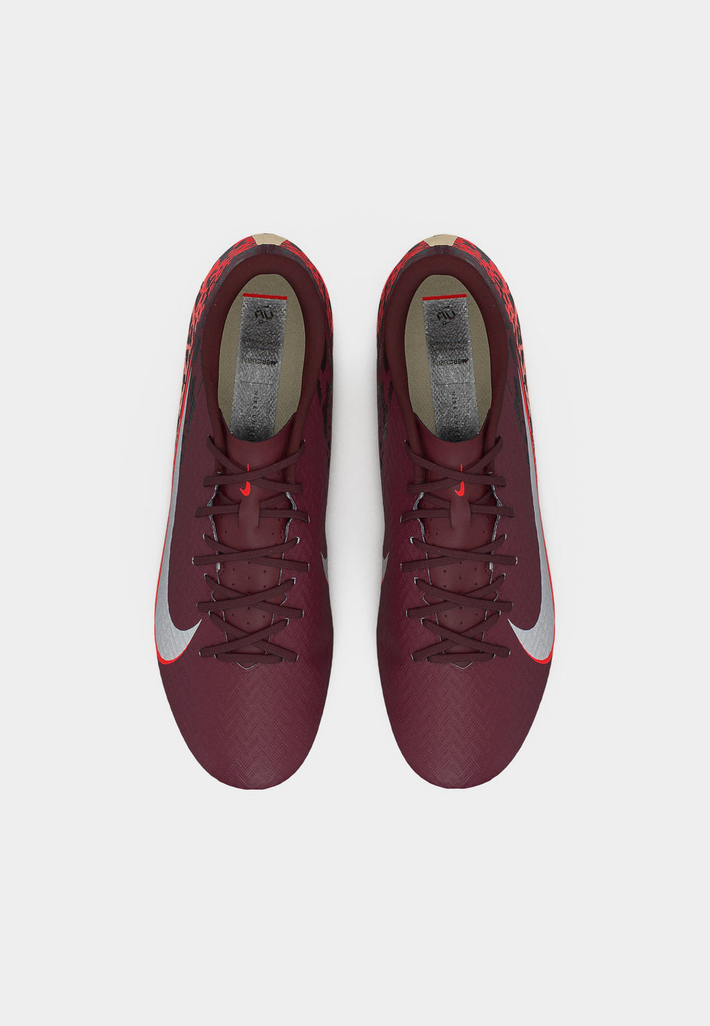 أحذية كرة القدم MERCURIAL VAPOR 16 ACADEMY UNITED FG/MG UNISEX - عشب صناعي - بورغندي كراش/فضي معدني/أحمر جامعي/فوسيل