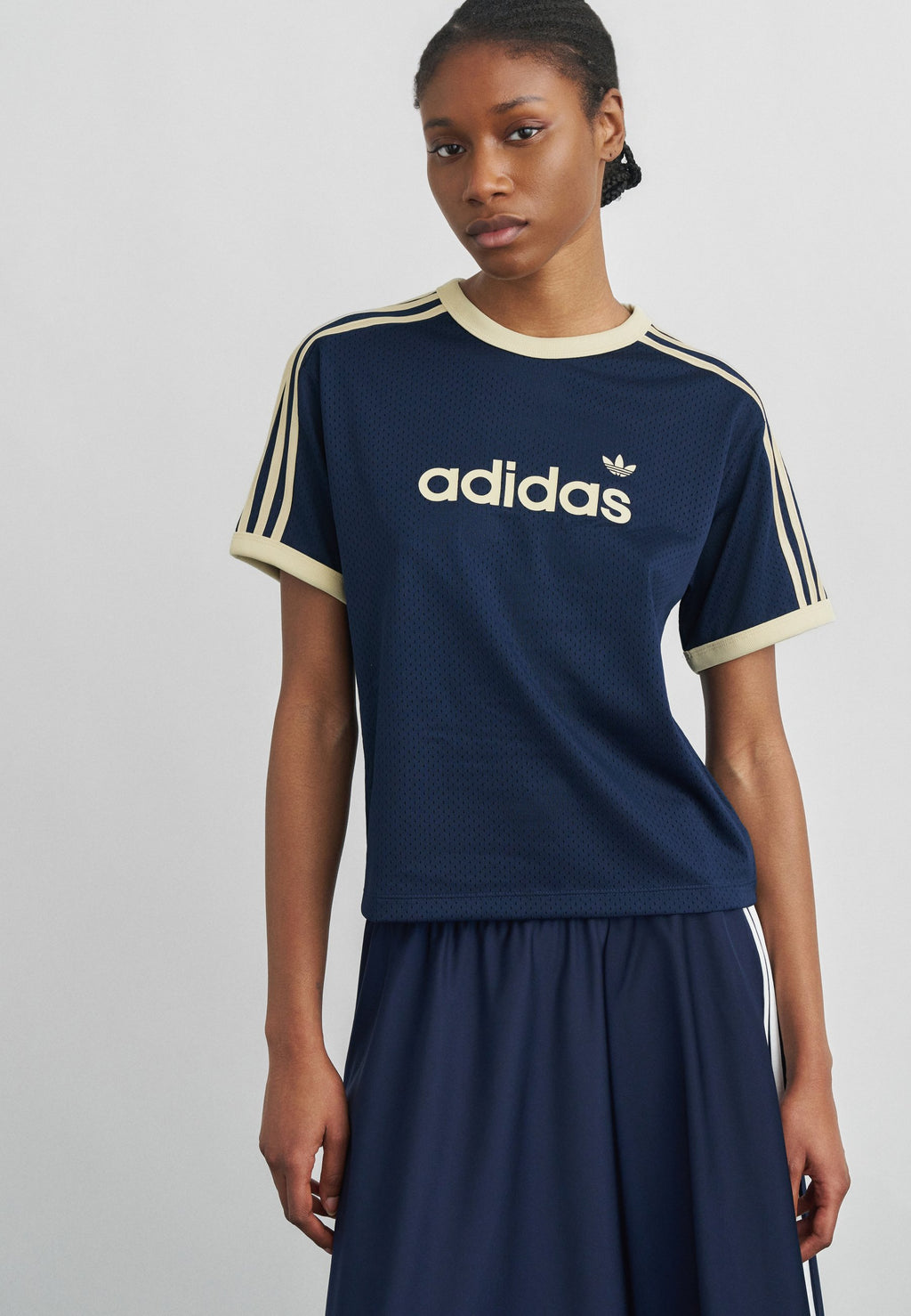 TEE - T-shirt imprimé - indigo nuit/vanille chaude