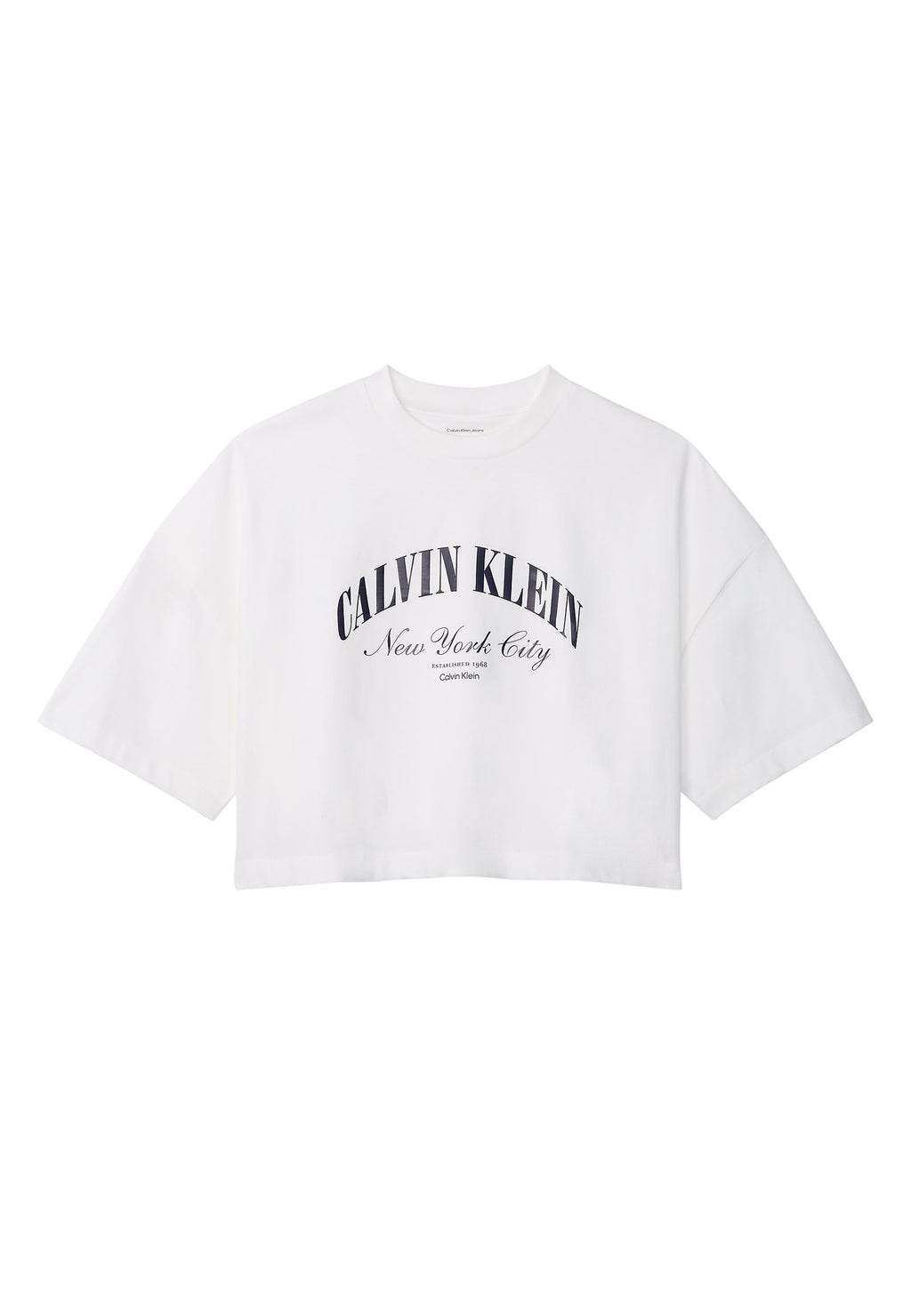 HAUT COURT ET AMPLE À L'ÉCUSSON HÉRITAGE - T-shirt imprimé - blanc vif