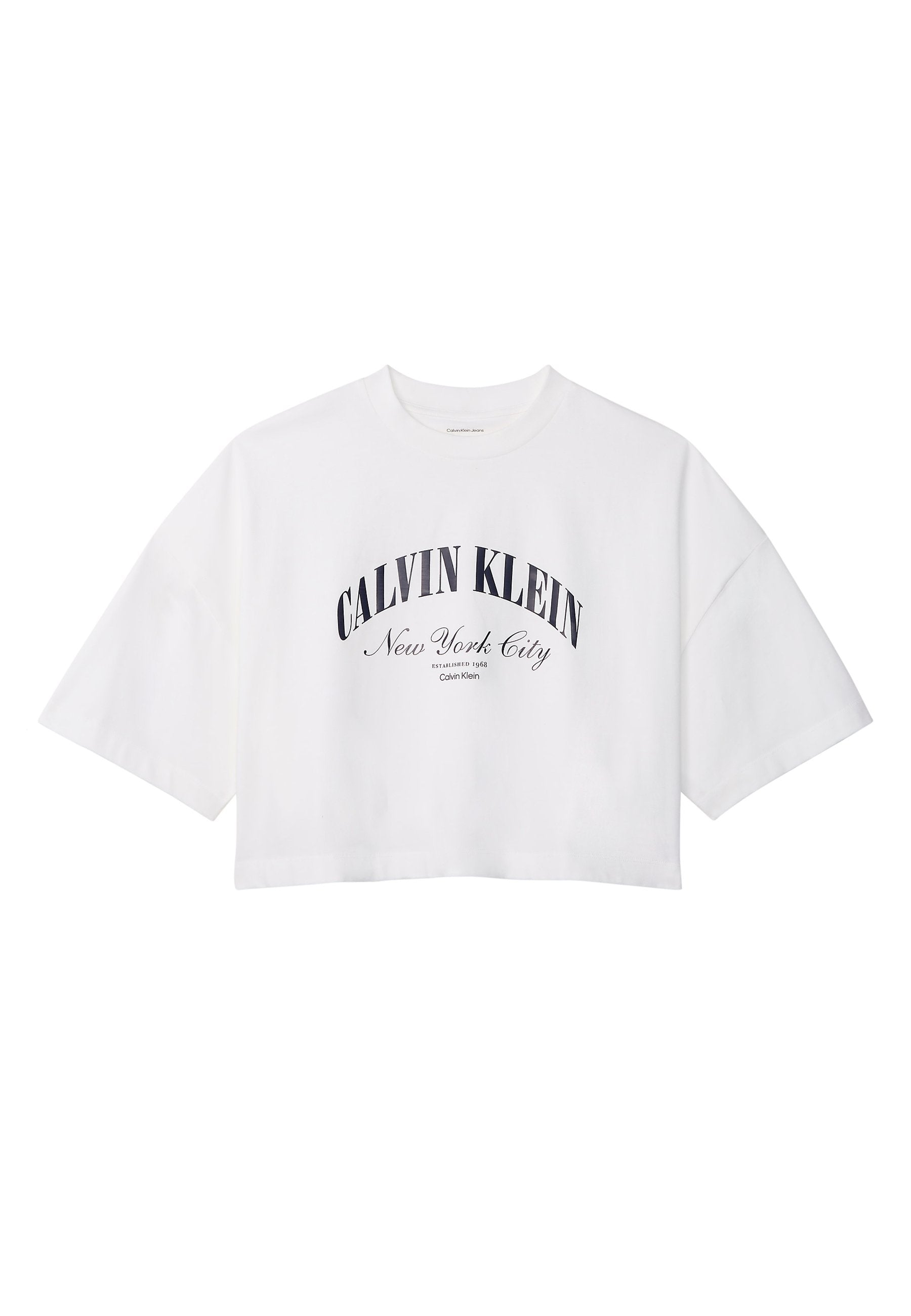 HAUT COURT ET AMPLE À L'ÉCUSSON HÉRITAGE - T-shirt imprimé - blanc vif