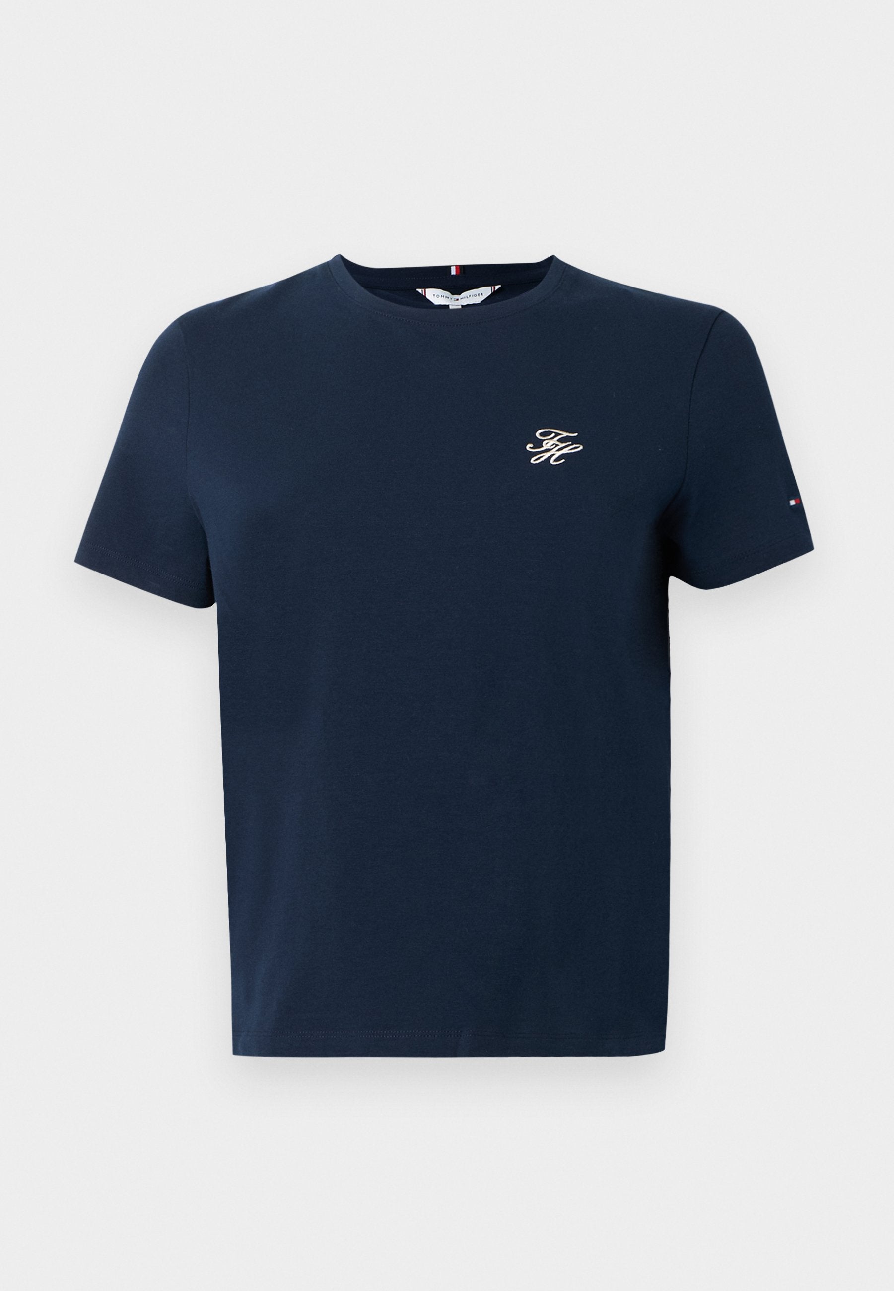 LOGO EMBROIDERY JERSEY CREW NECK T-SHIRT - Basic T-shirt - dark night navy