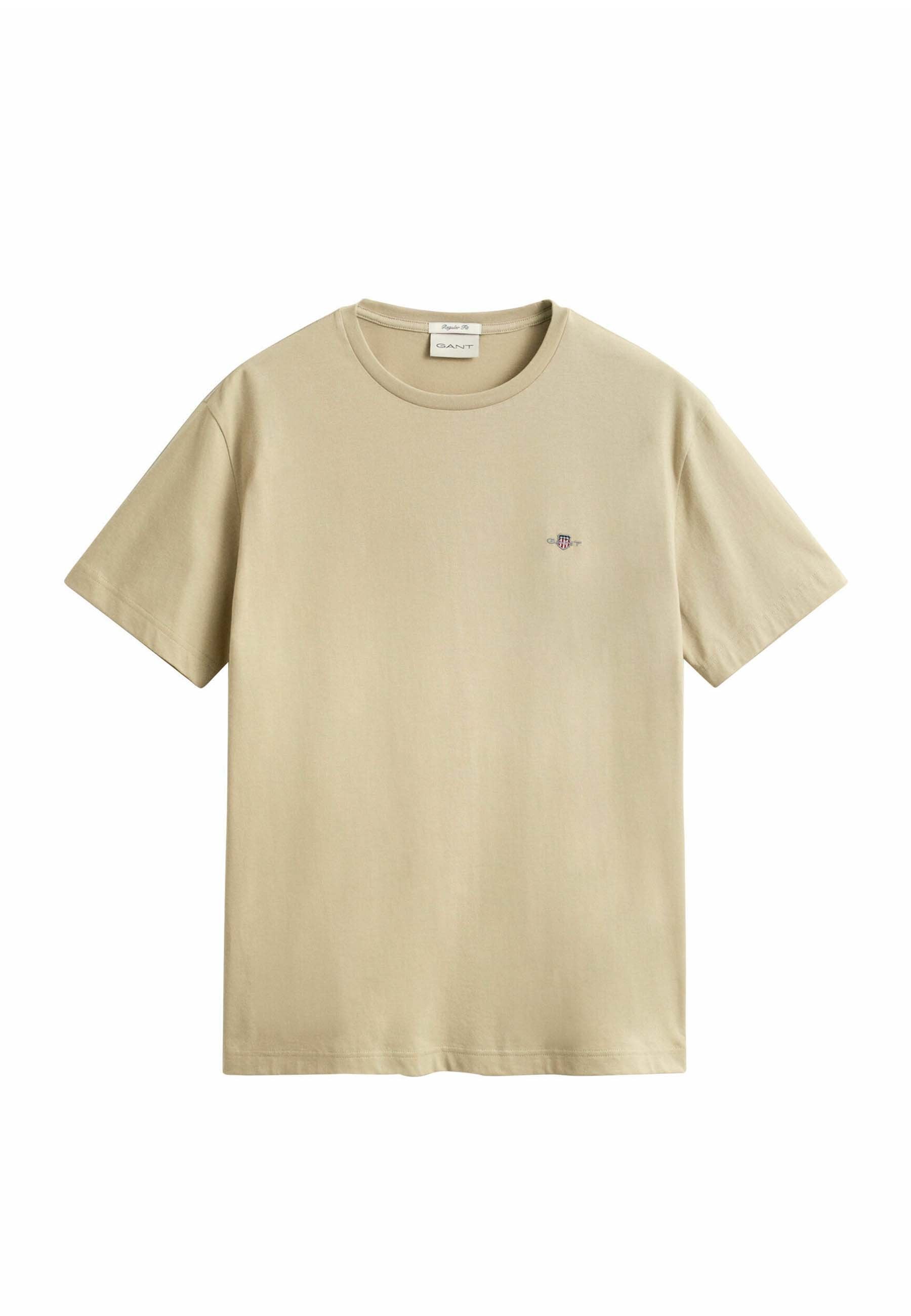 REG SHIELD SS T-SHIRT - Basic T-shirt - oat beige