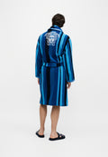 MÉDUSE RAYÉE UNISEXE - Peignoir - bleu clair/multicolore