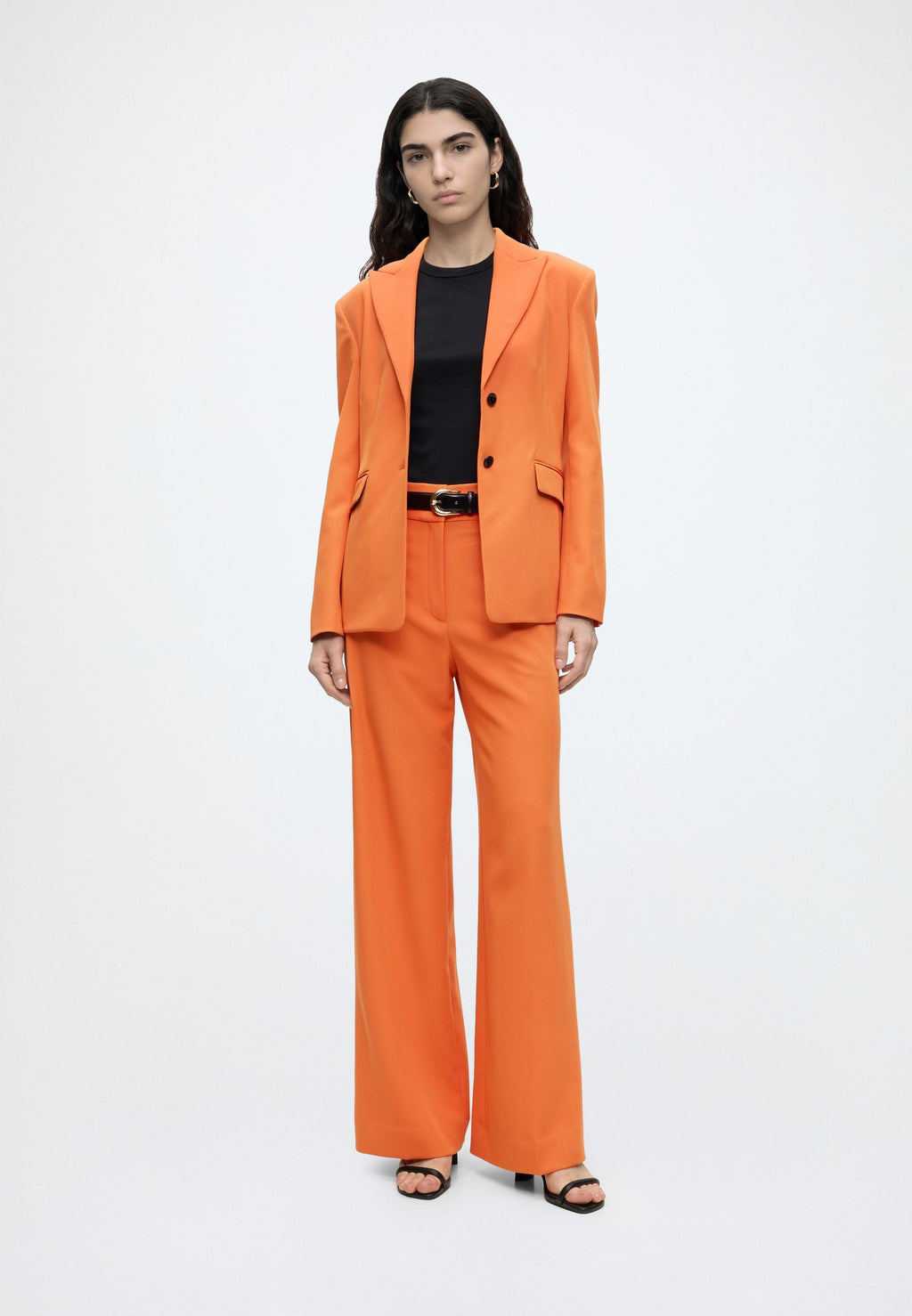 HIMIA - Trousers - bright orange