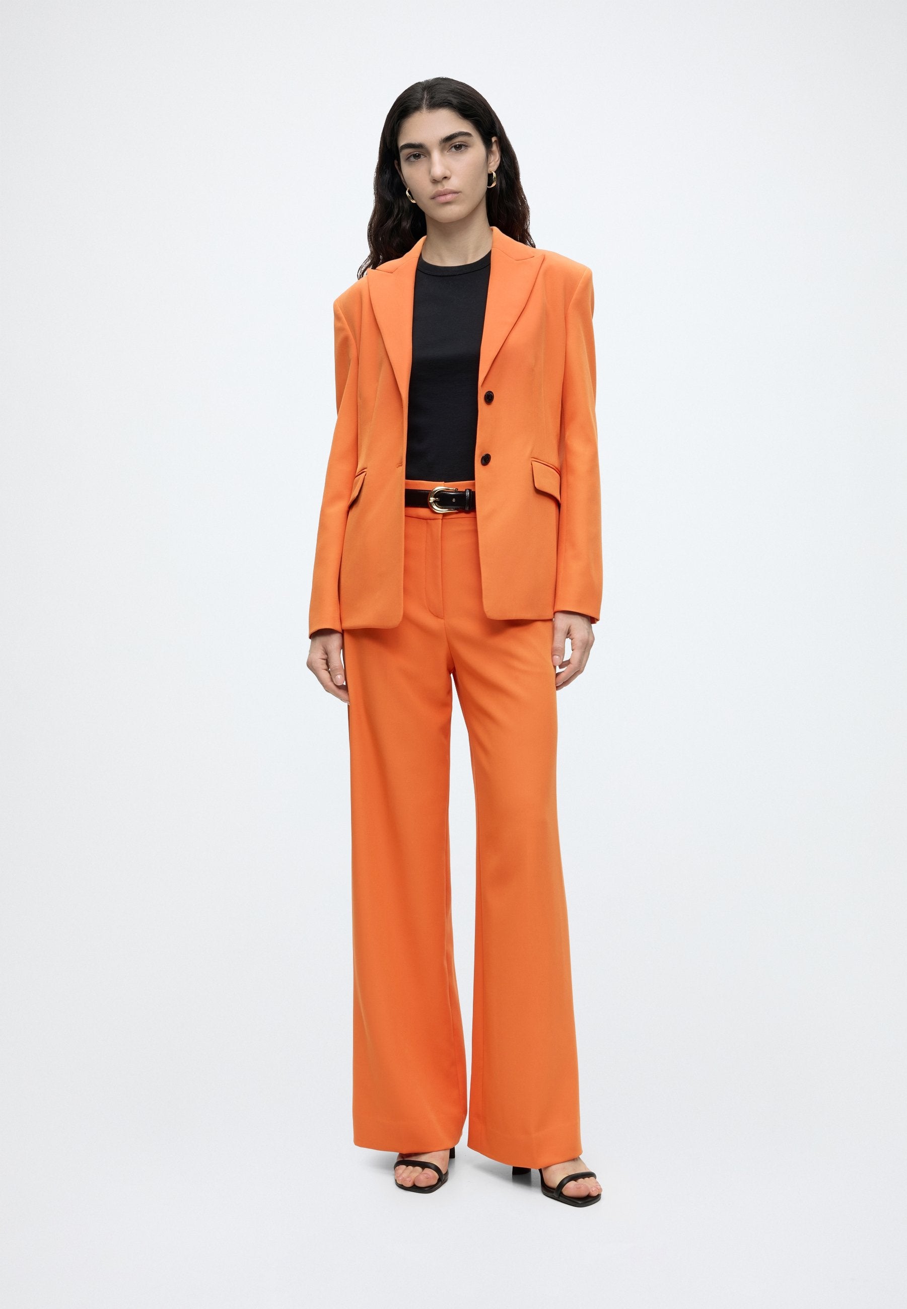 HIMIA - Trousers - bright orange