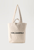 ELONGATED LOGO TOTE  UNISEX - Tote bag - natural