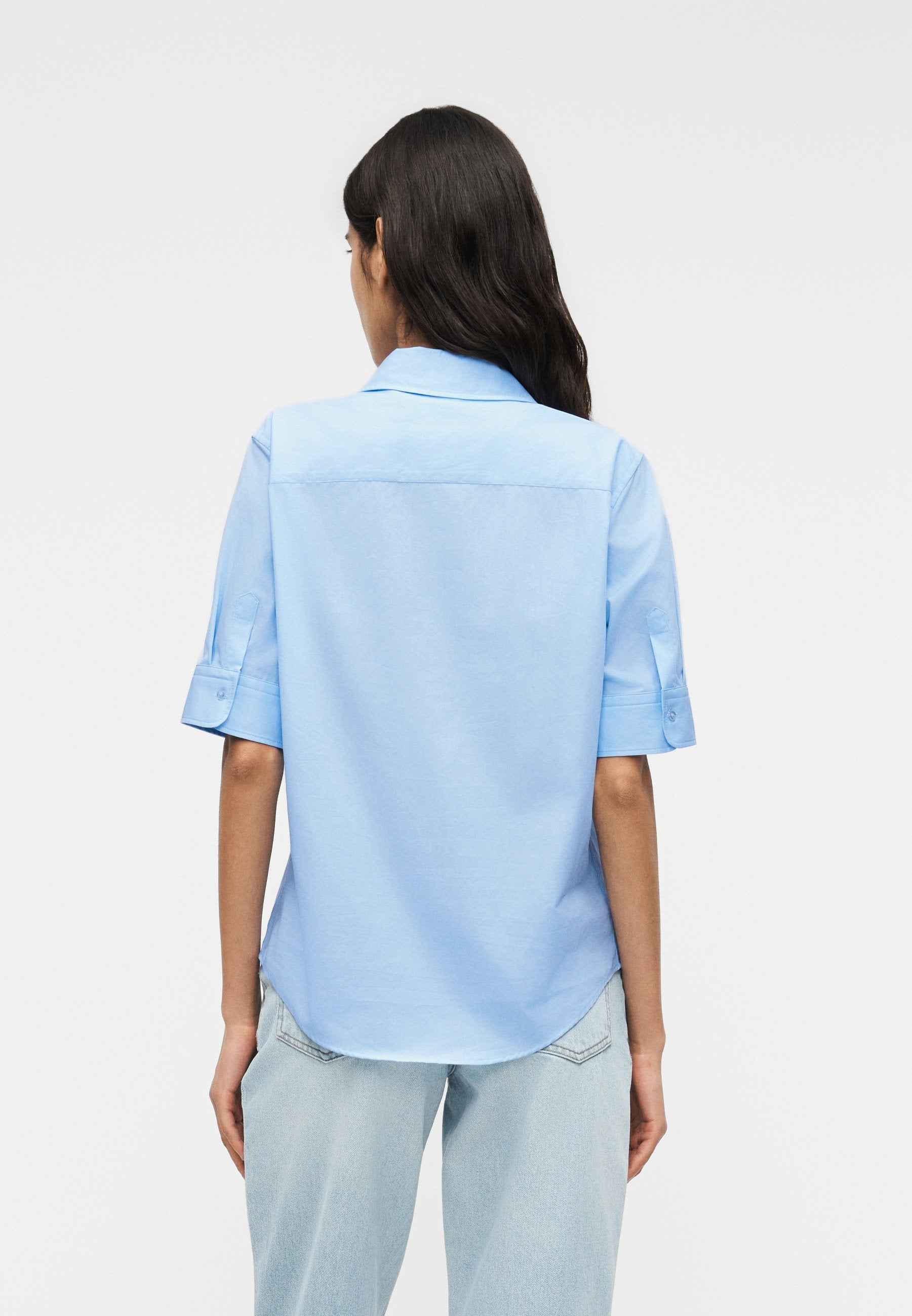 THE SUMMER SHIRT - Button-down blouse - open blue