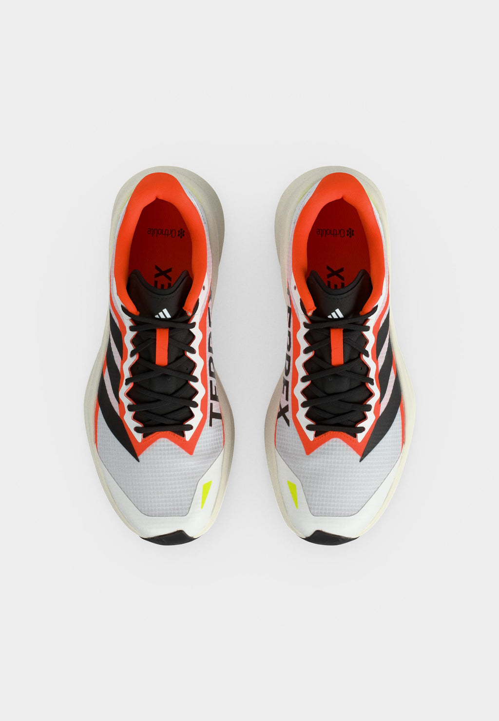 AGRAVIC LITE - Trail running shoes - footwear white/core black/impact orange
