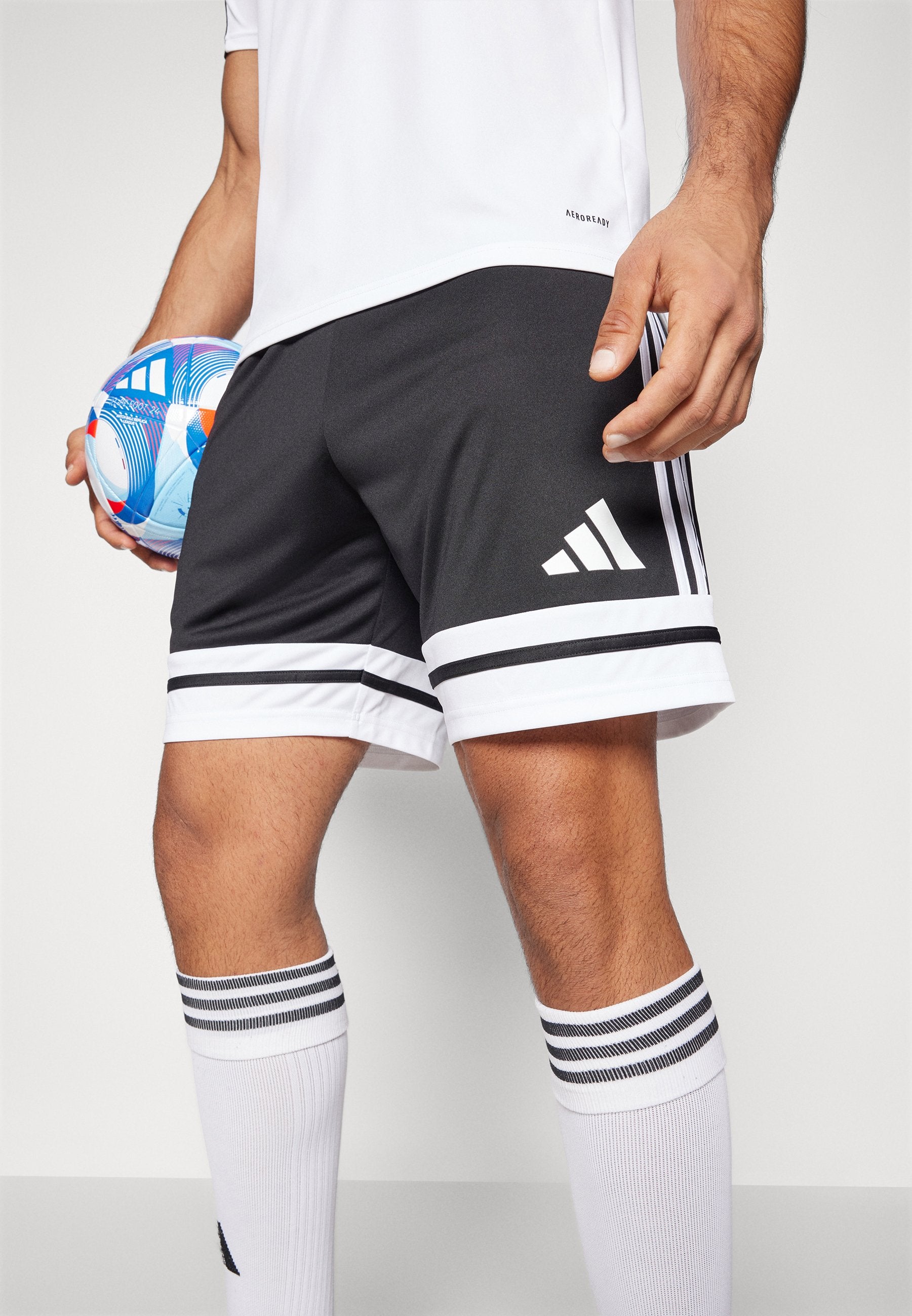 SQUADRA25 SHORTS - Sports shorts - black/white