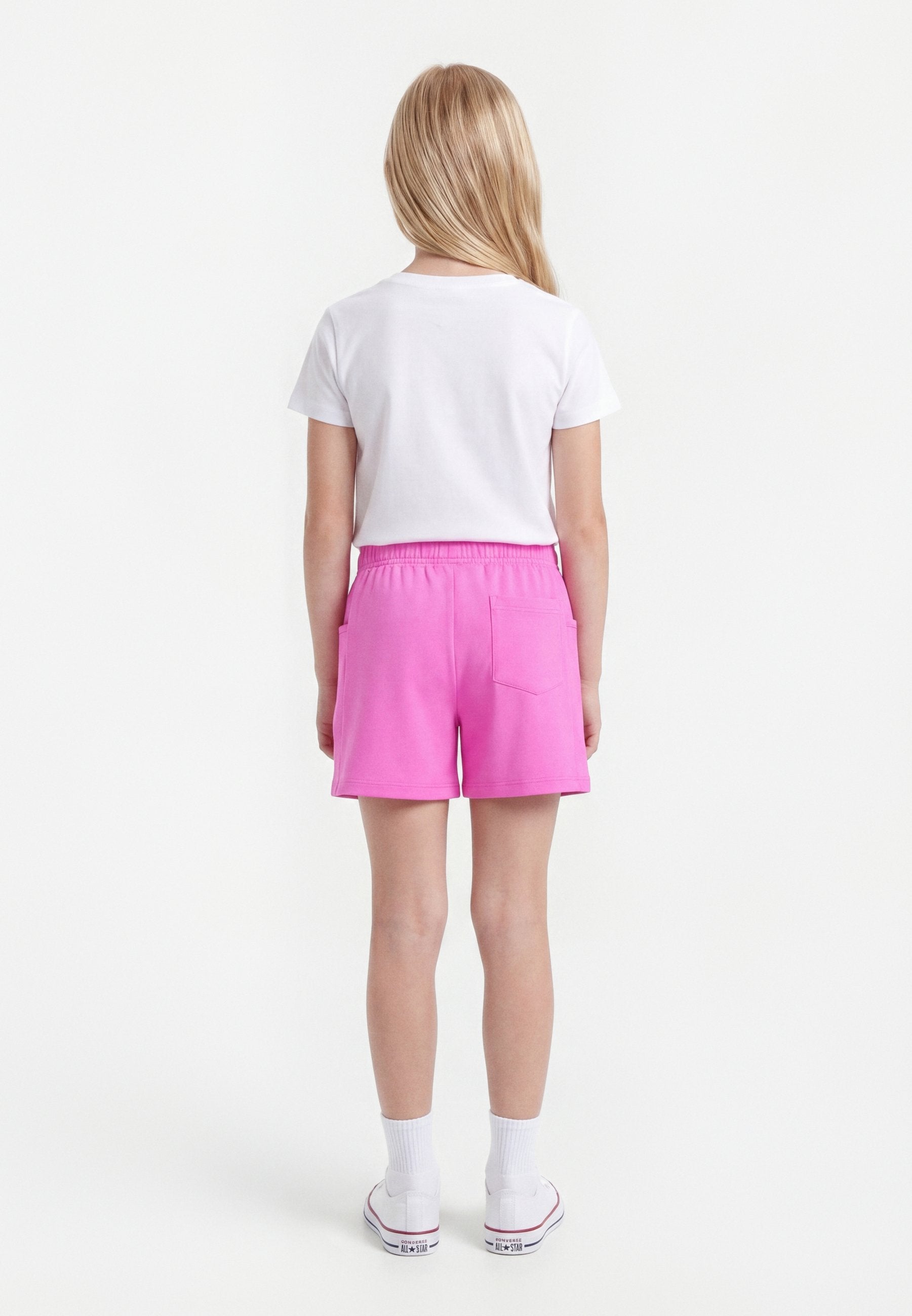 DRAPEY SIDE POCKET - Shorts - shocking orchid