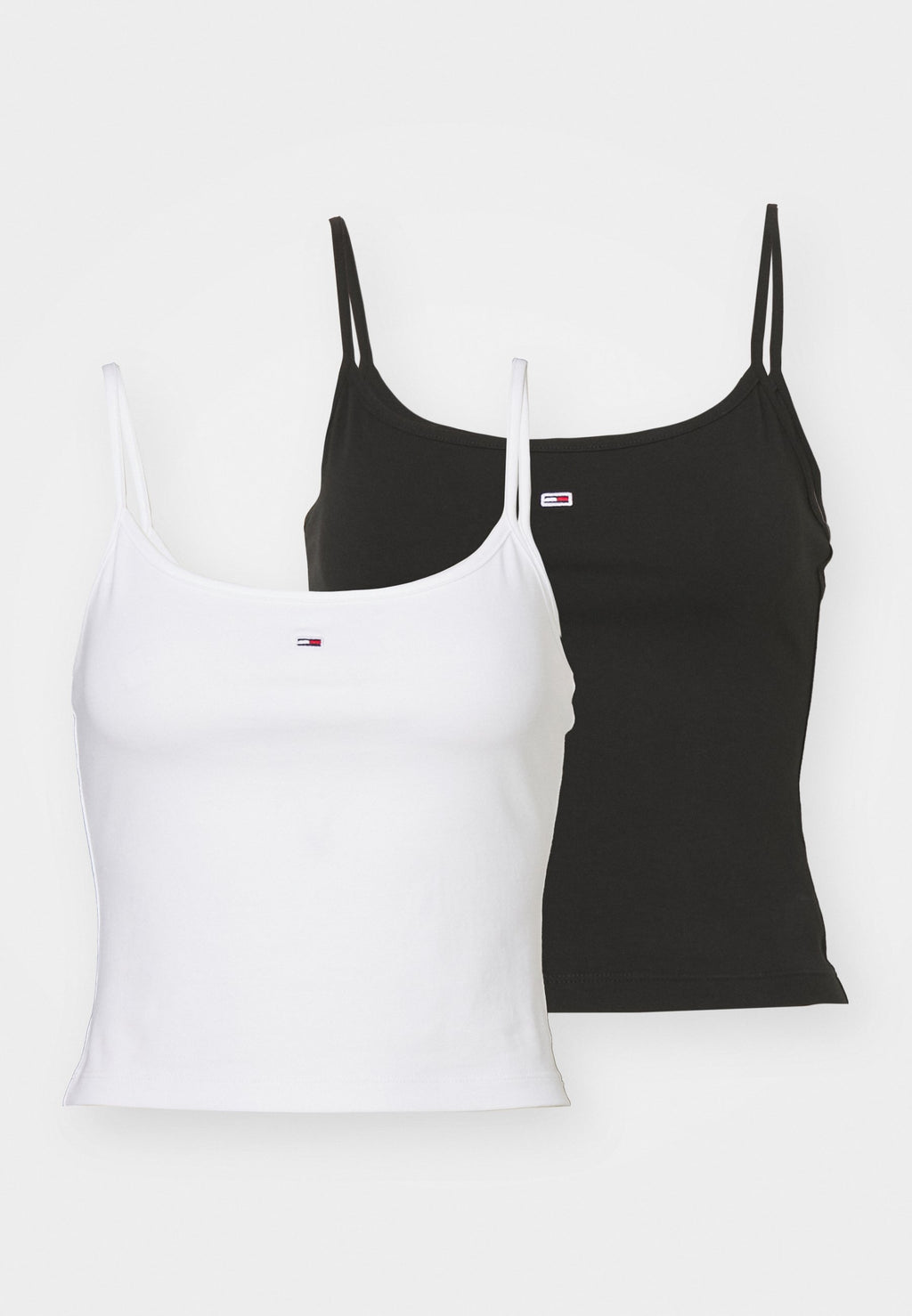 2-PACK SLIM SPAGHETTI STRAP TOPS - Top - white/black