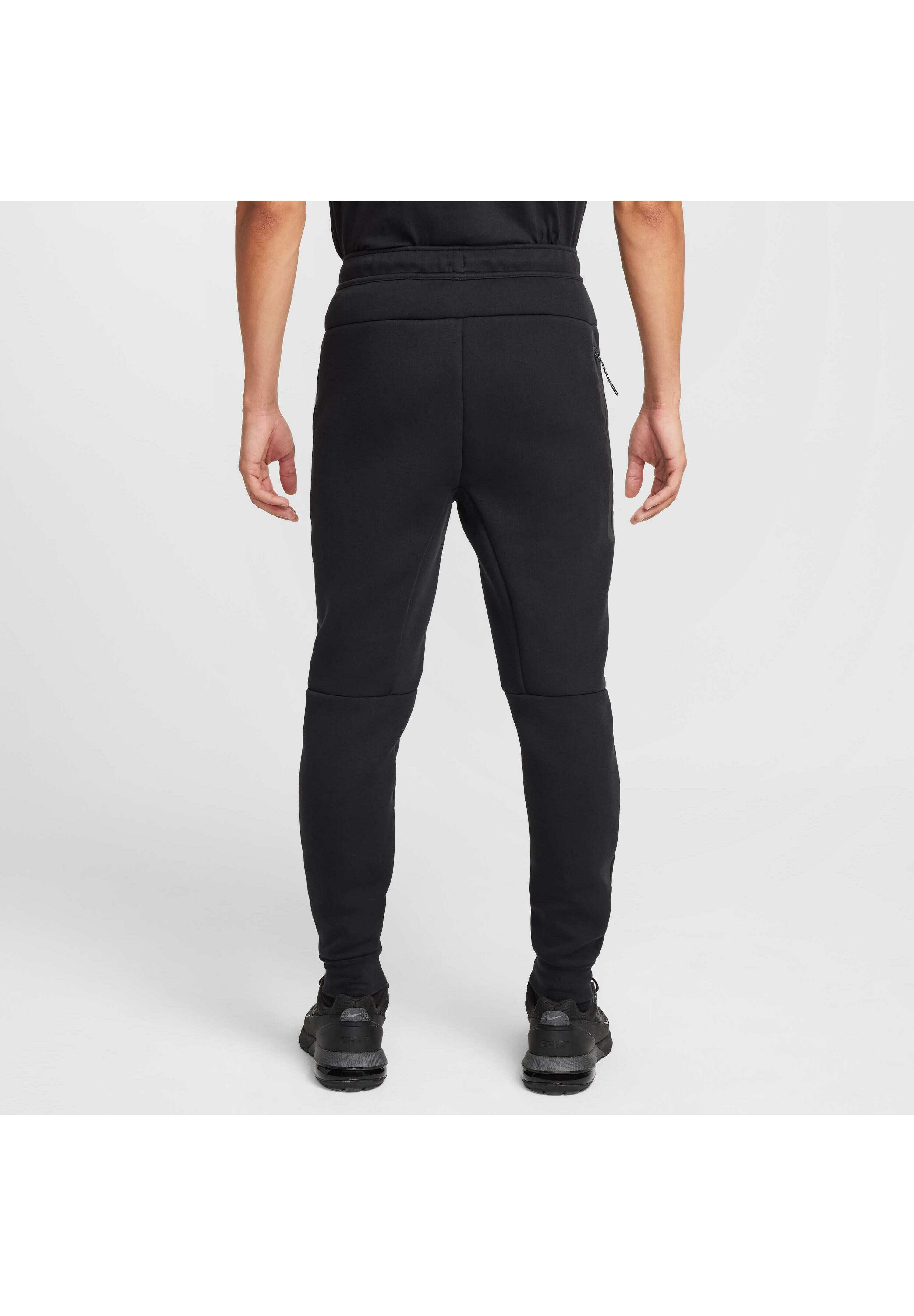 M NK TCH FLC JGGR - Bas de jogging - black dark grey heather black