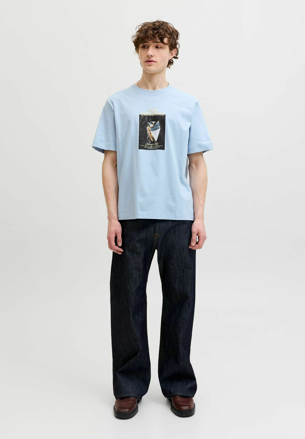 T- - Print T-shirt - cashmere blue