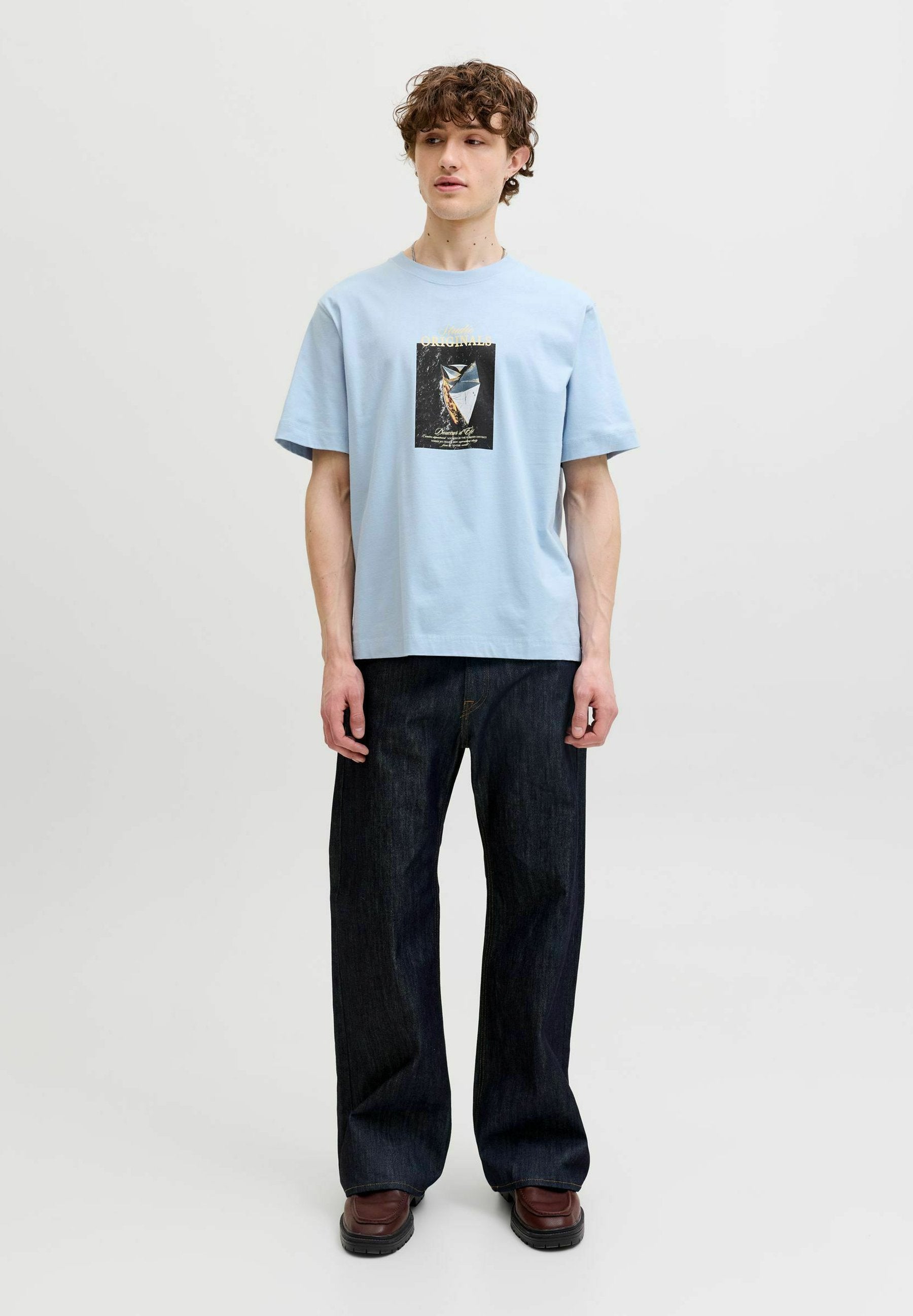 T- - Print T-shirt - cashmere blue