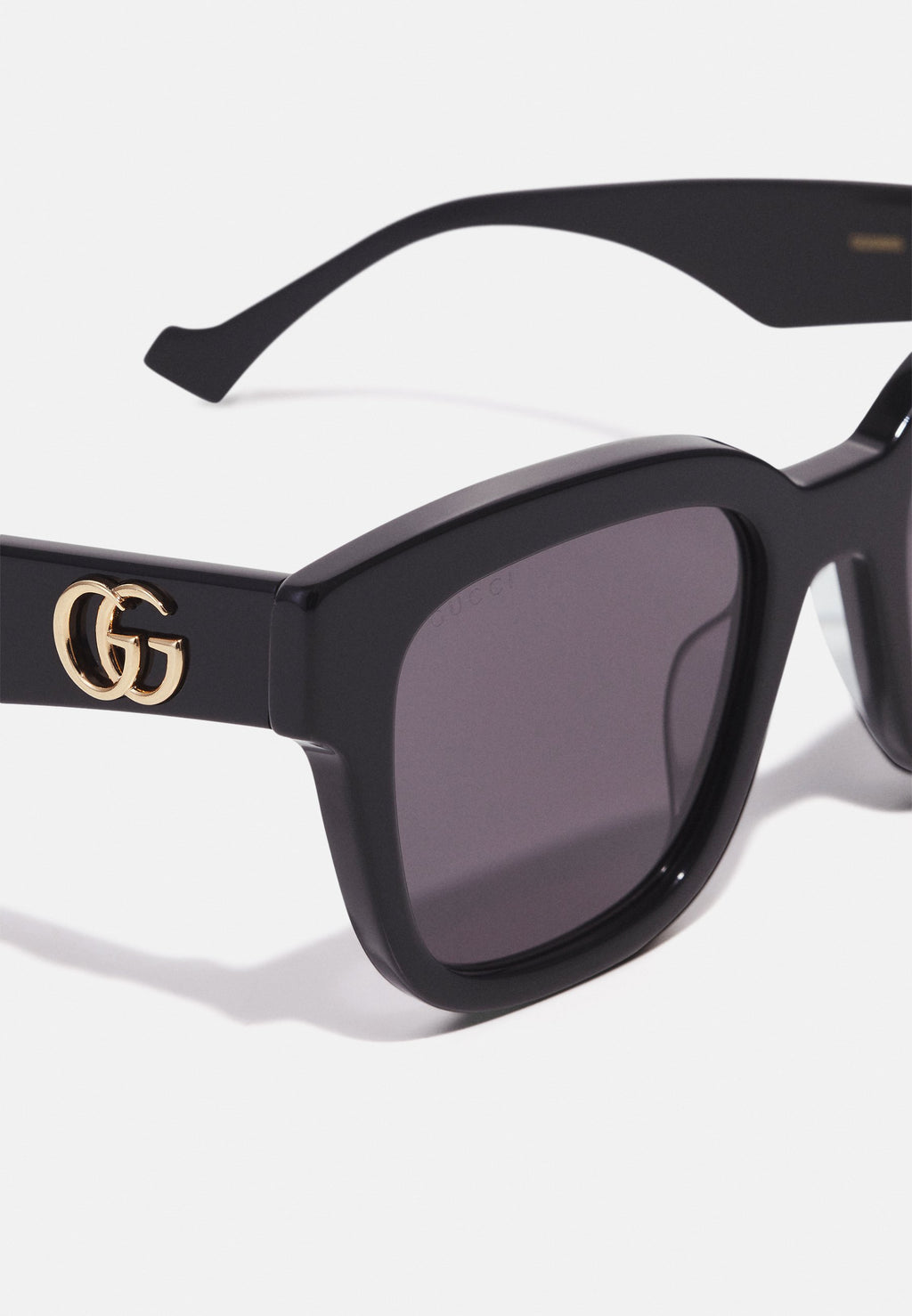 GG CAT-EYE SQUARE SUNGLASSES - Sunglasses - black/grey