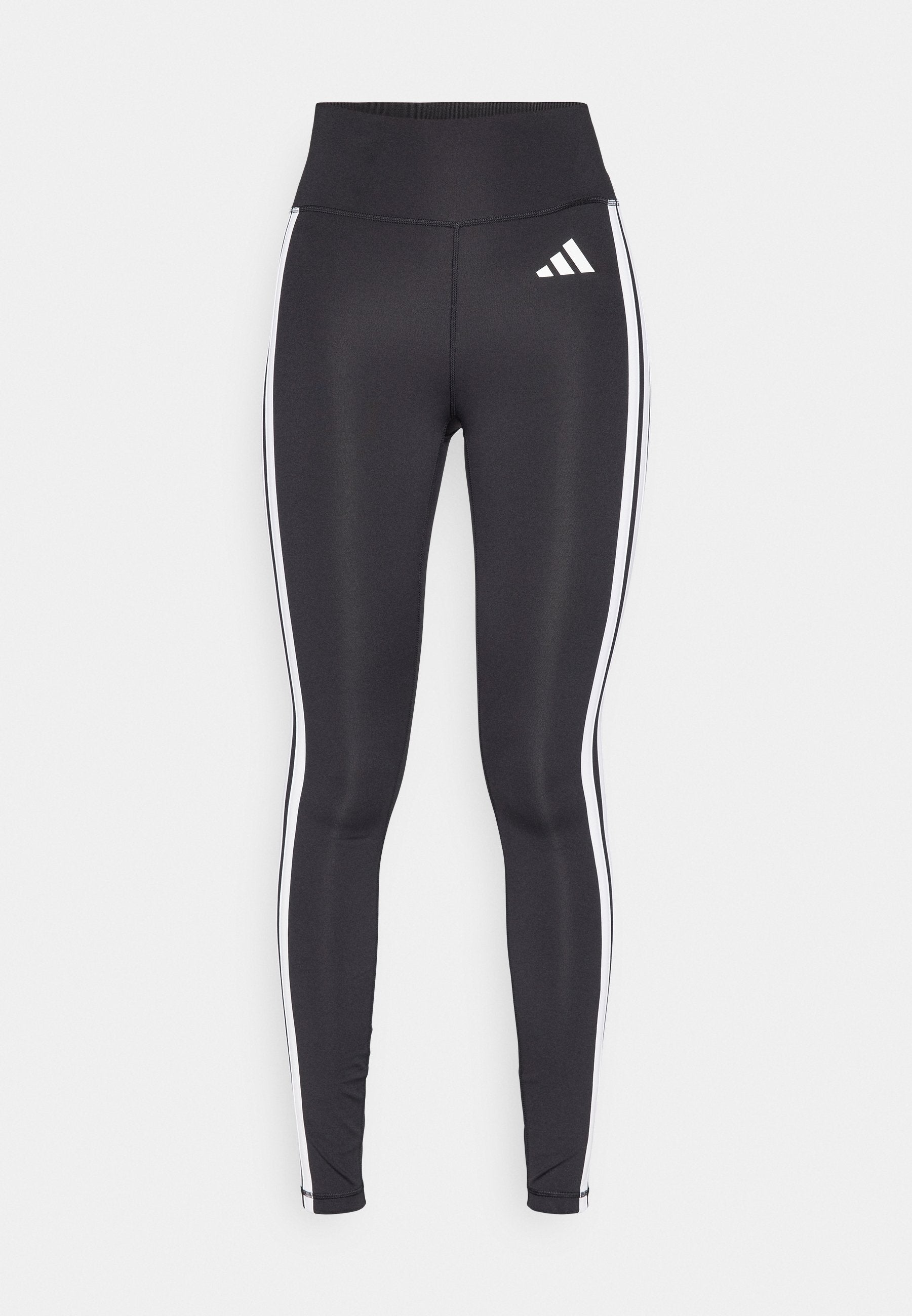 OPTIME ESSENTIALS WORKOUT 3 STRIPES 7/8 - Leggings - black/white