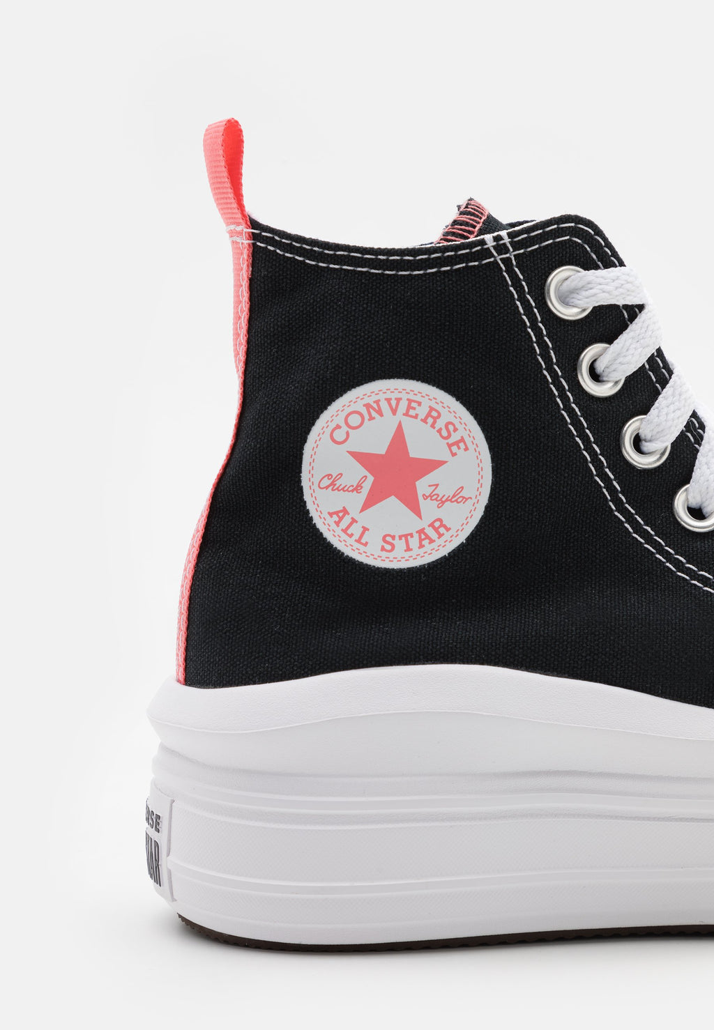 CHUCK TAYLOR ALL STAR MOVE  - High-top trainers - black/pink salt/white