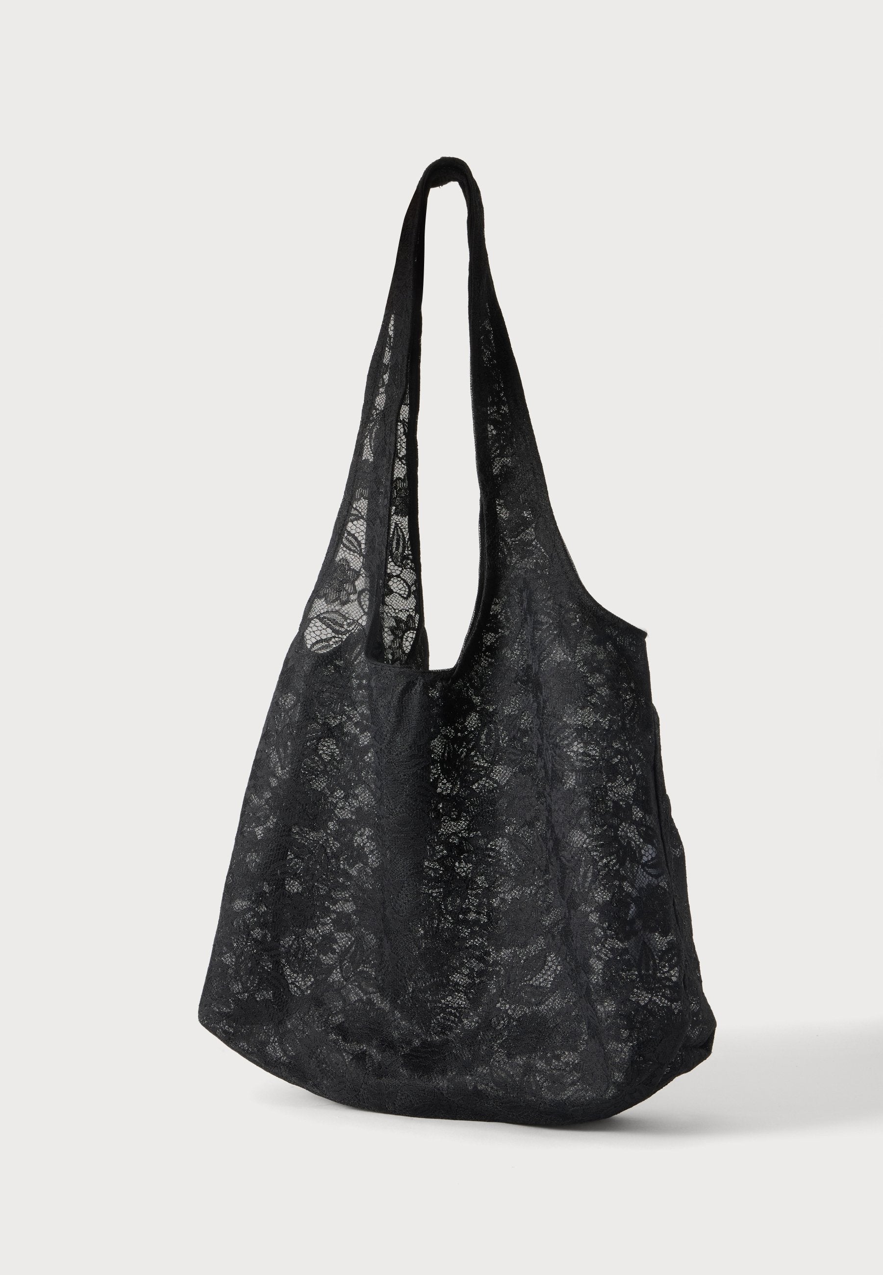 LUNA LACE TOTE BAG - Tote bag - black