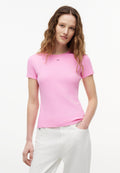 SLIM FIT - Print T-shirt - pink daisy