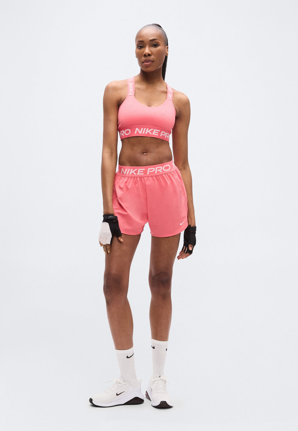BRA - Medium support sports bra - sea coral/white